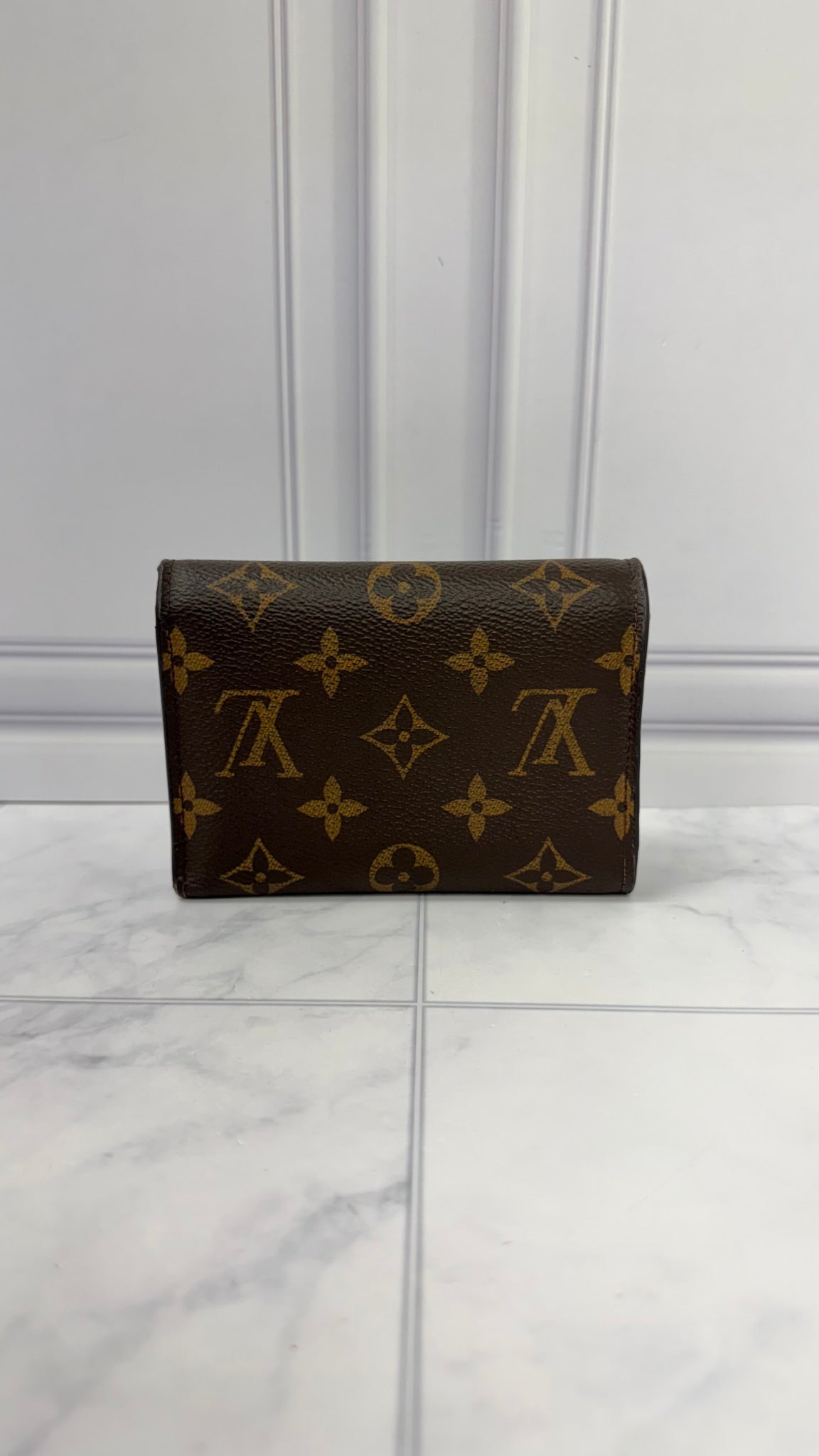 Louis Vuitton Monogram Flower Lock Compact Wallet