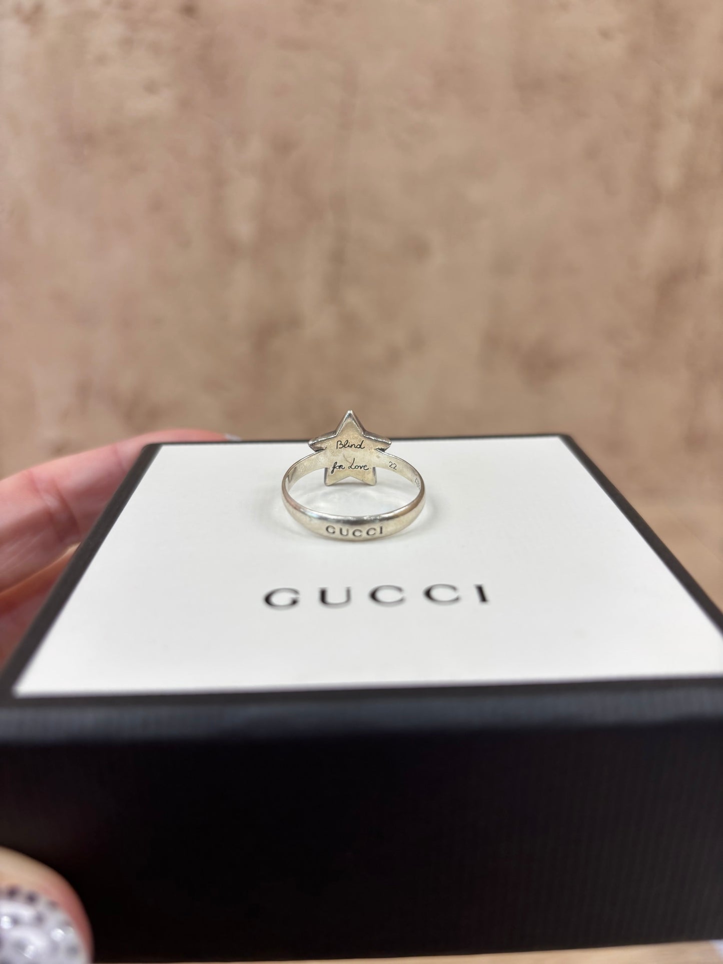 Gucci Sterling Silver Feline Ring