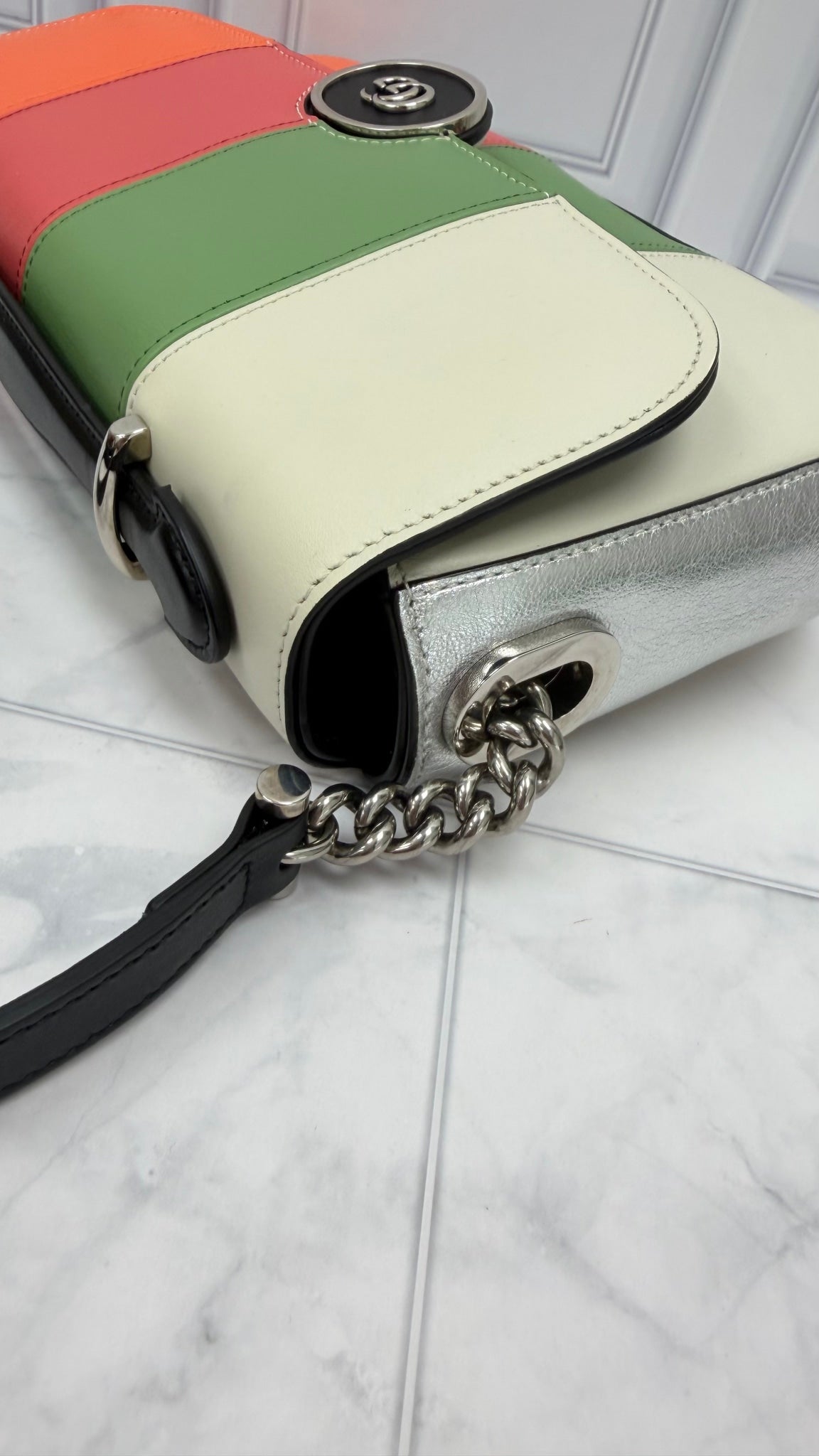 Gucci Multicolored Leather Petite GG Small Shoulder Bag