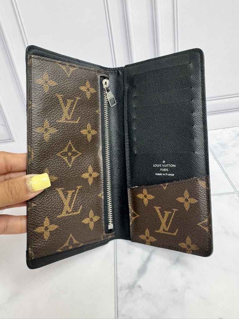 Louis Vuitton Monogram Macassar Tanon Long Wallet