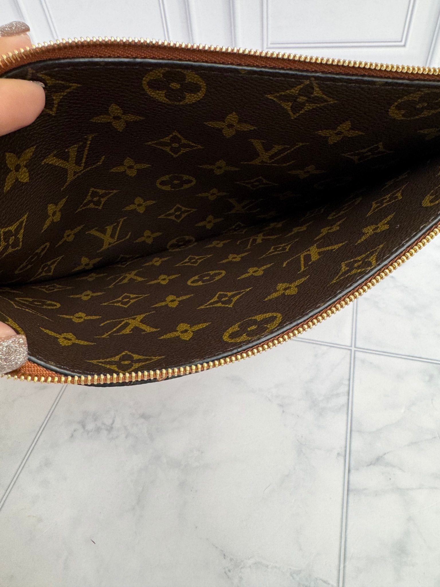 Louis Vuitton Brown Inside Out MM Pochette