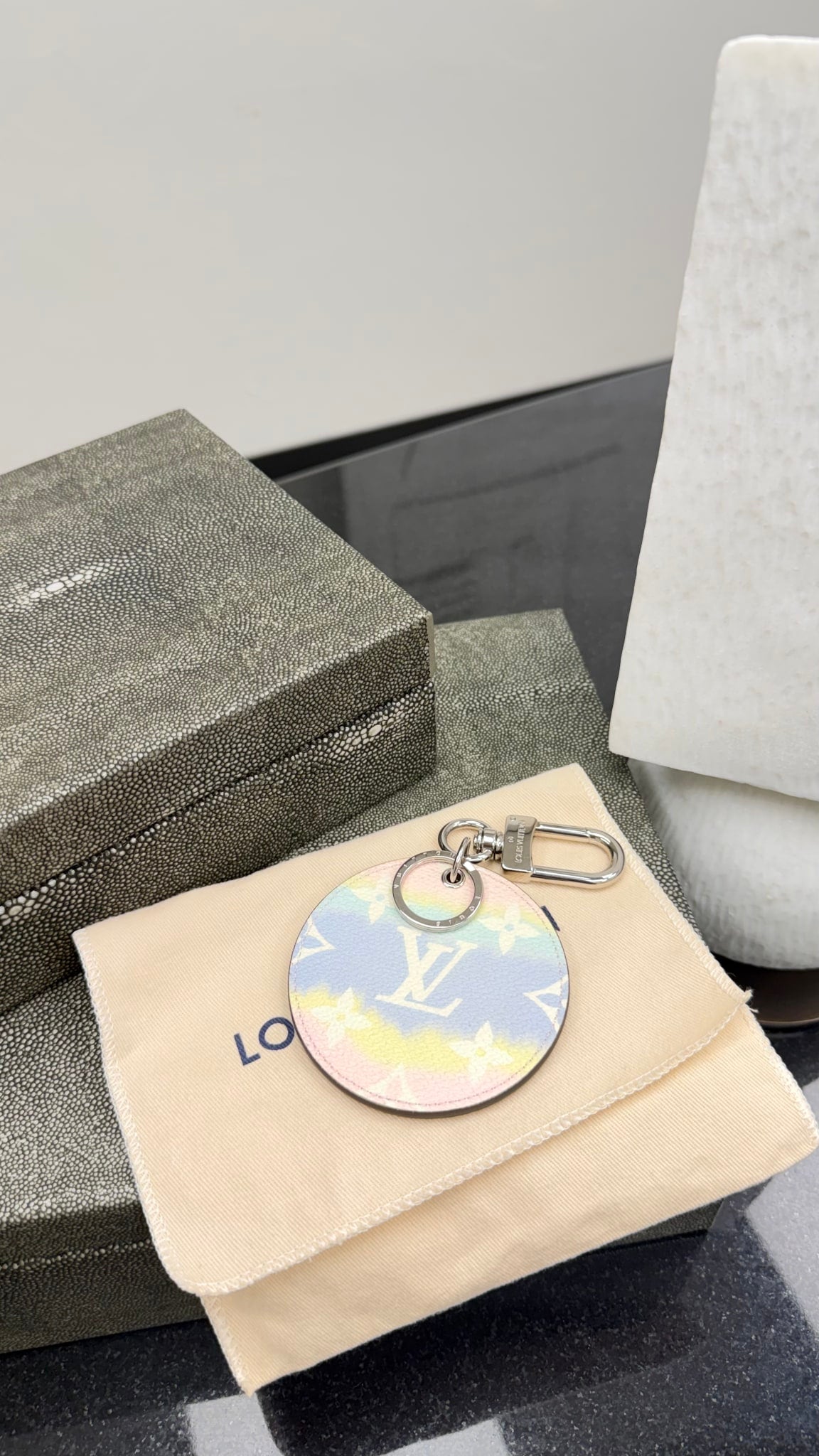 Louis Vuitton Pastel Multicolor Monogram Escale Bag Charm