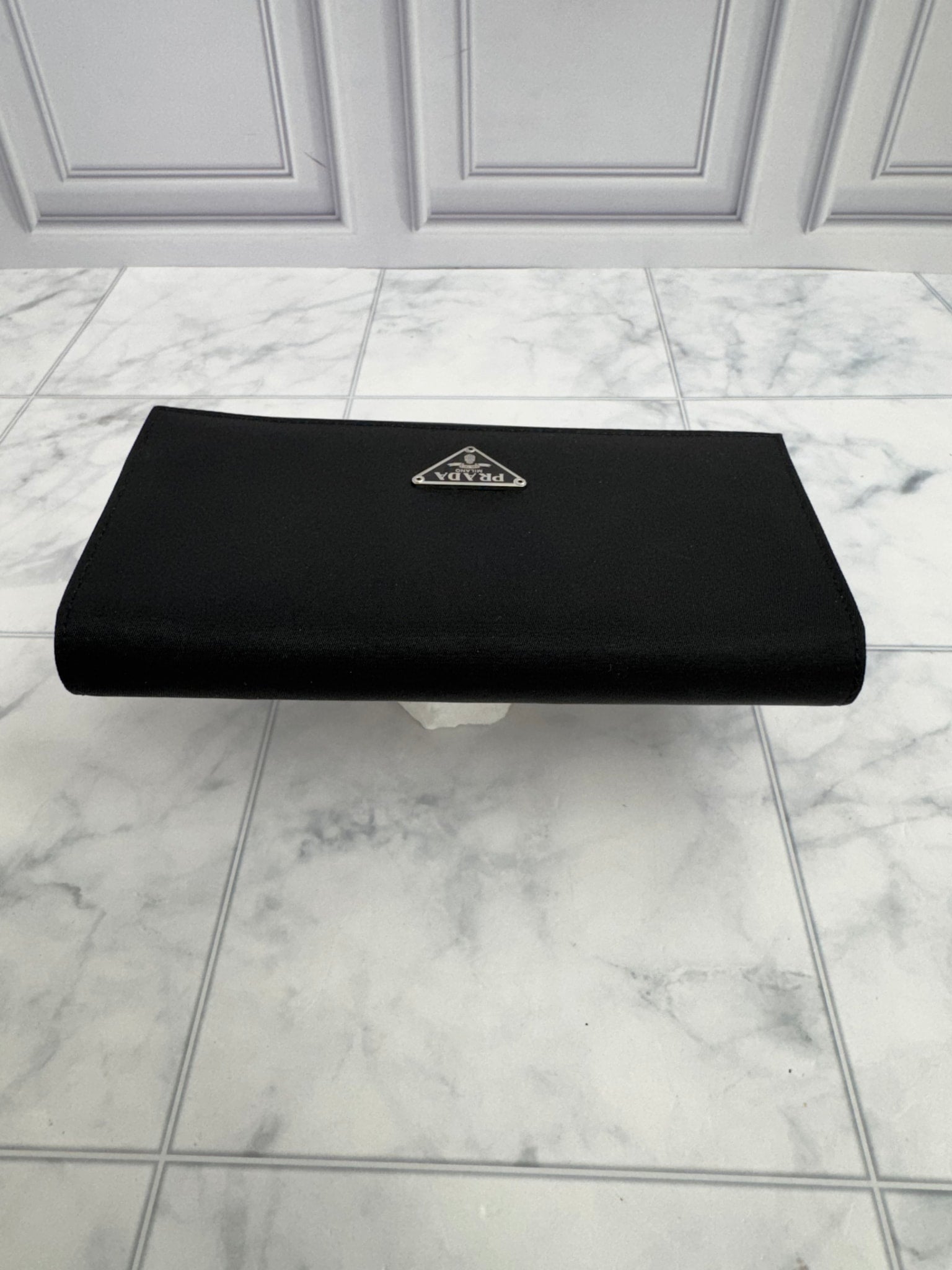 Prada Black Nylon Long Wallet