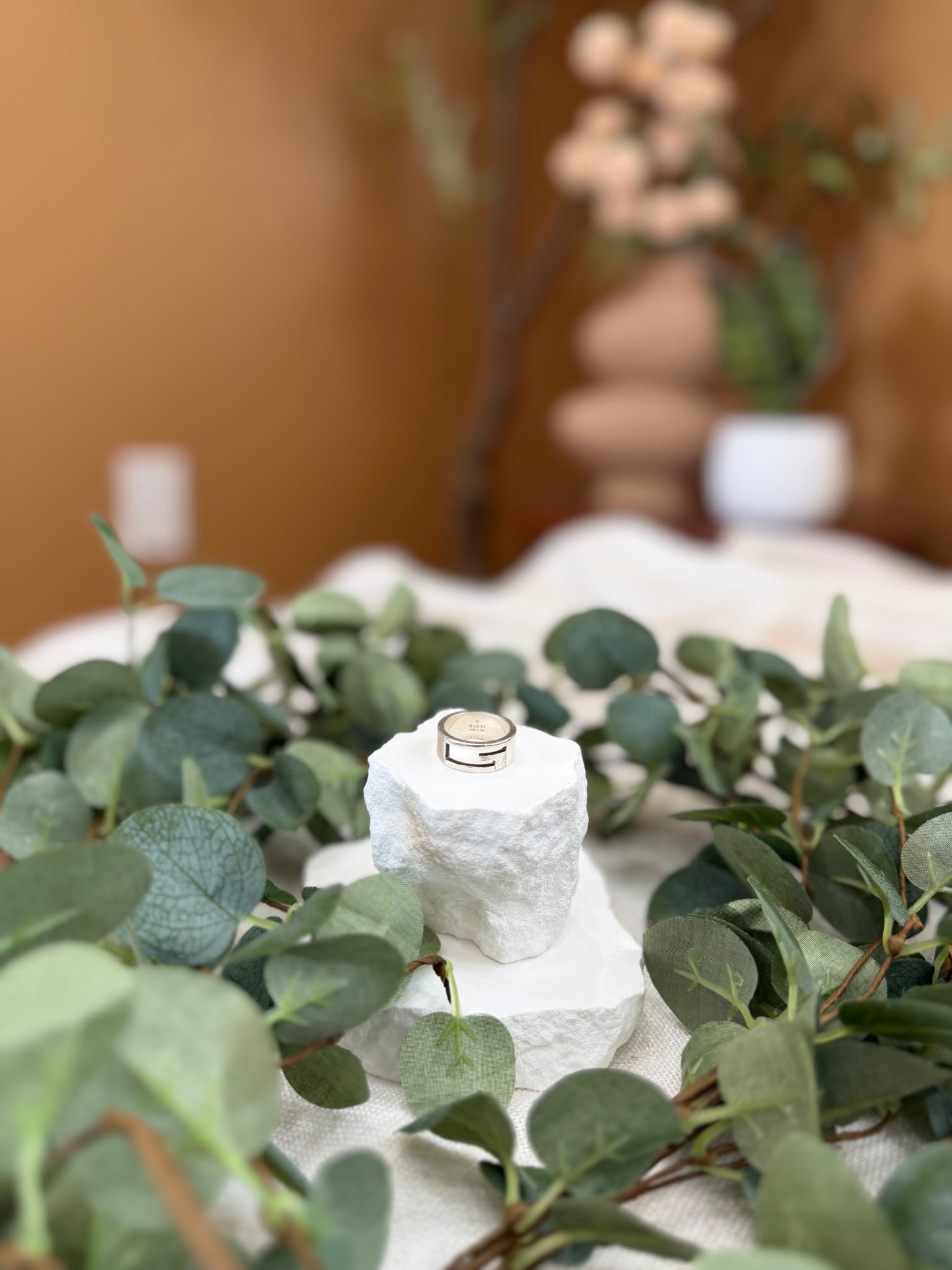 Gucci Sterling Silver Cutout Ring