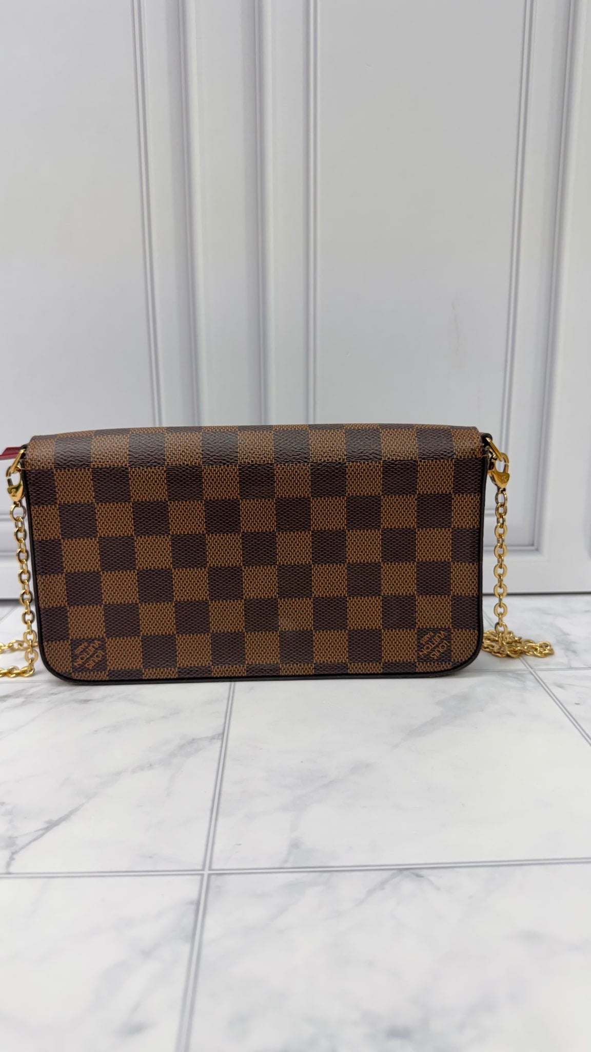Louis Vuitton Damier Ebene Pouchette Felicie Crossbody Bag