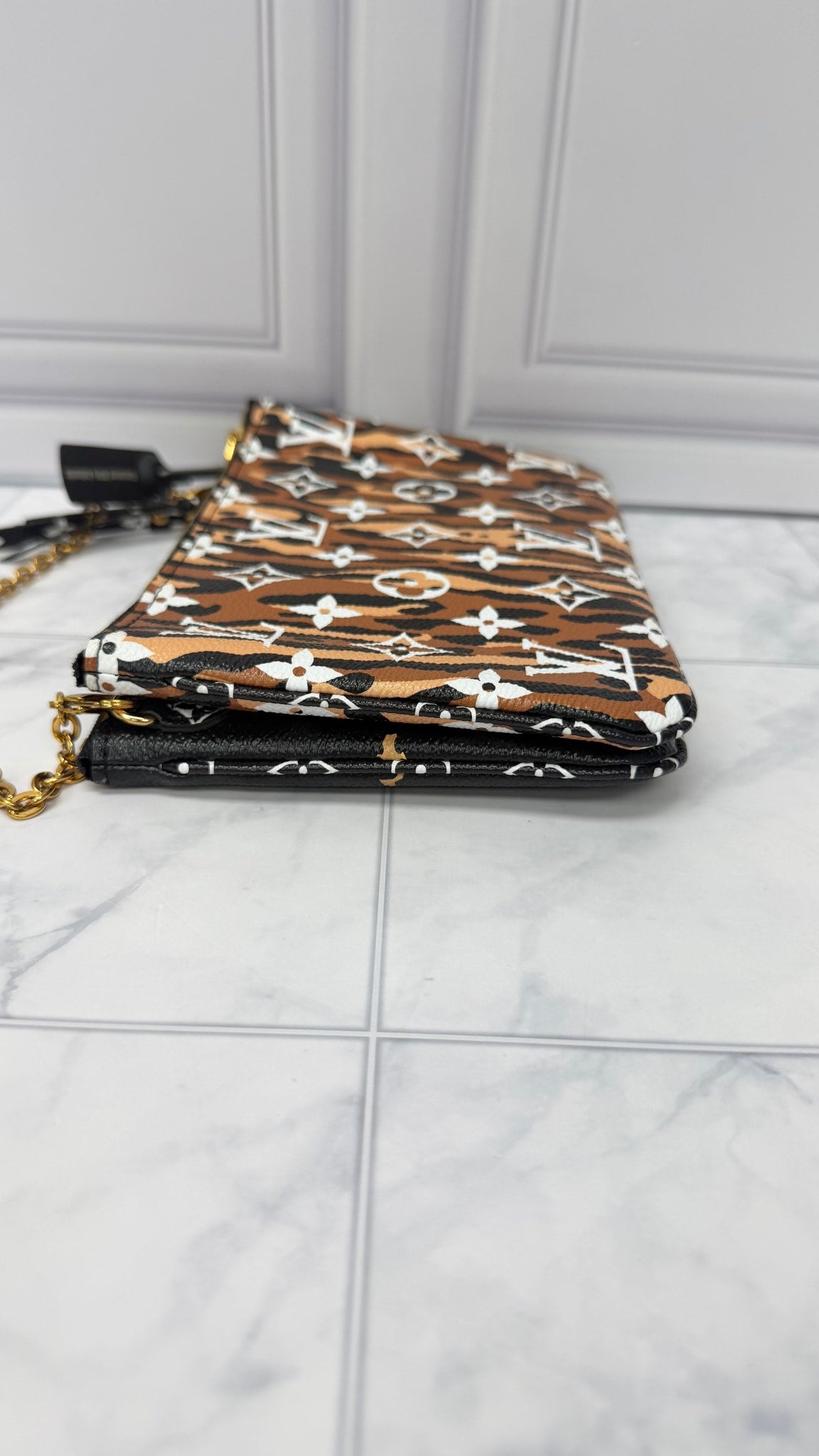 Louis Vuitton Jungle Monogram Pochette Double Zip Crossbody Bag