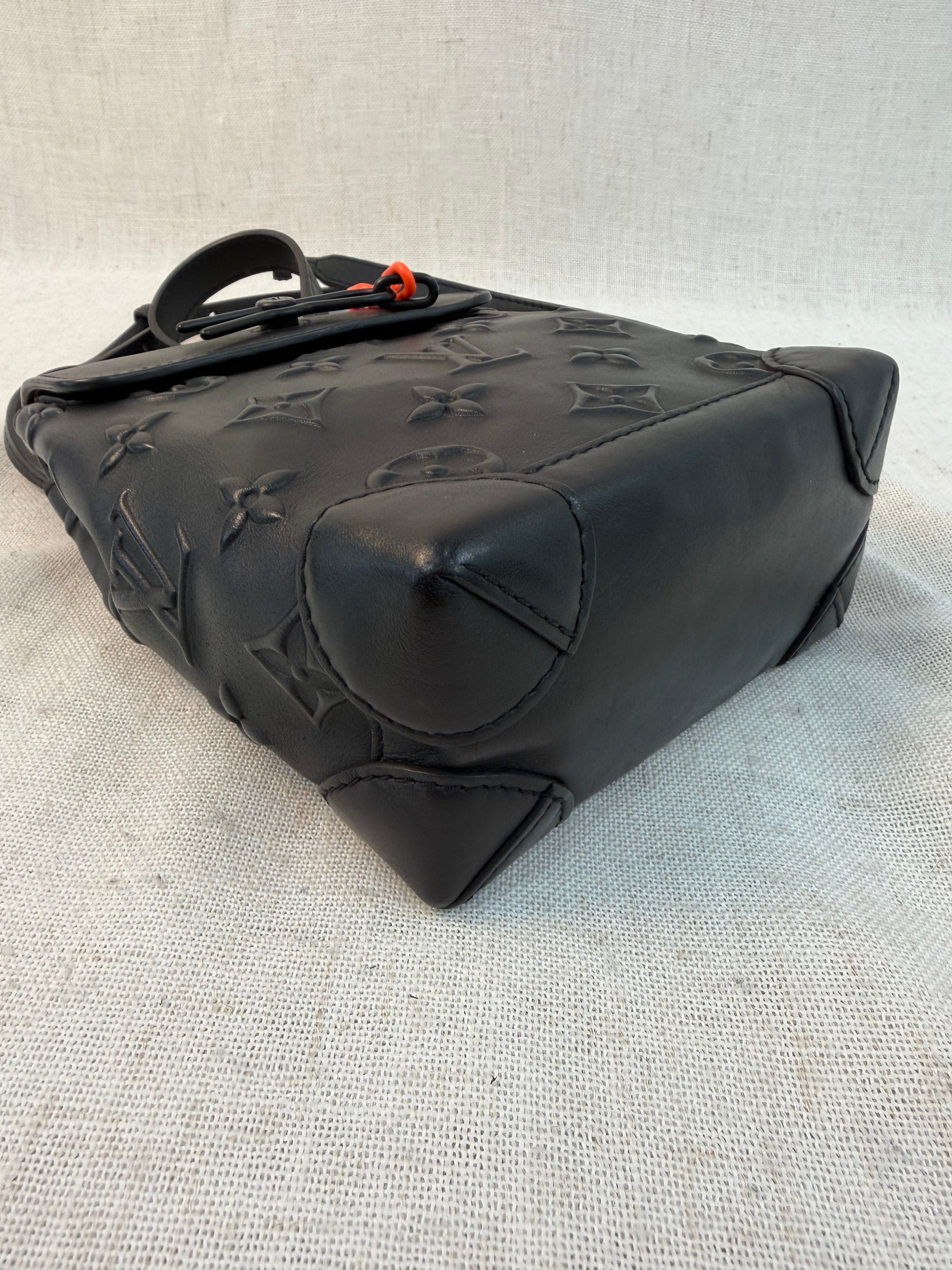 Louis Vuitton Monogram Black Seal Steamer XS