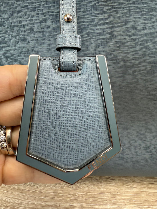 Fendi Light Blue Leather 2Jours Tote