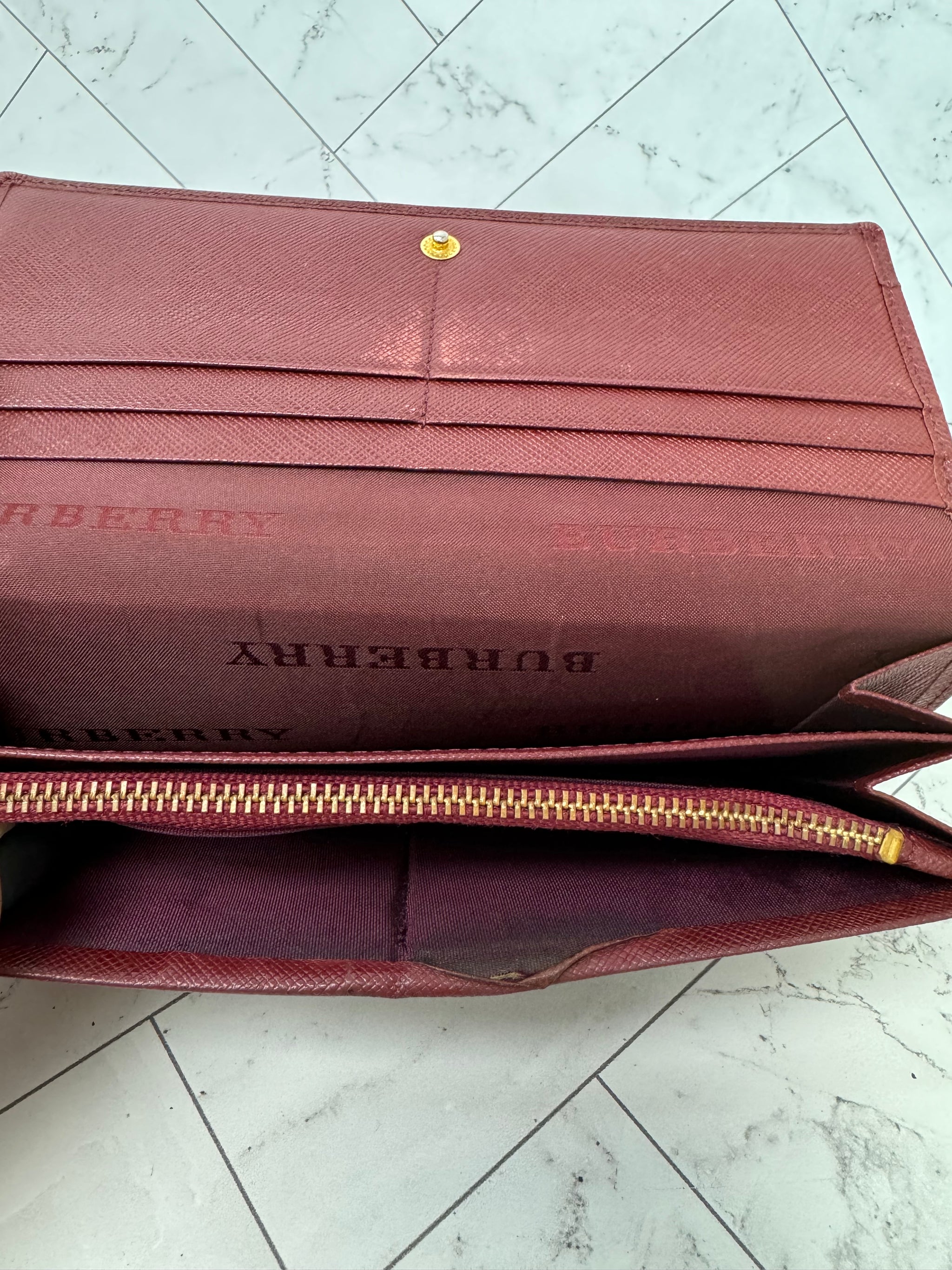 Burberry Nova Check Long Wallet