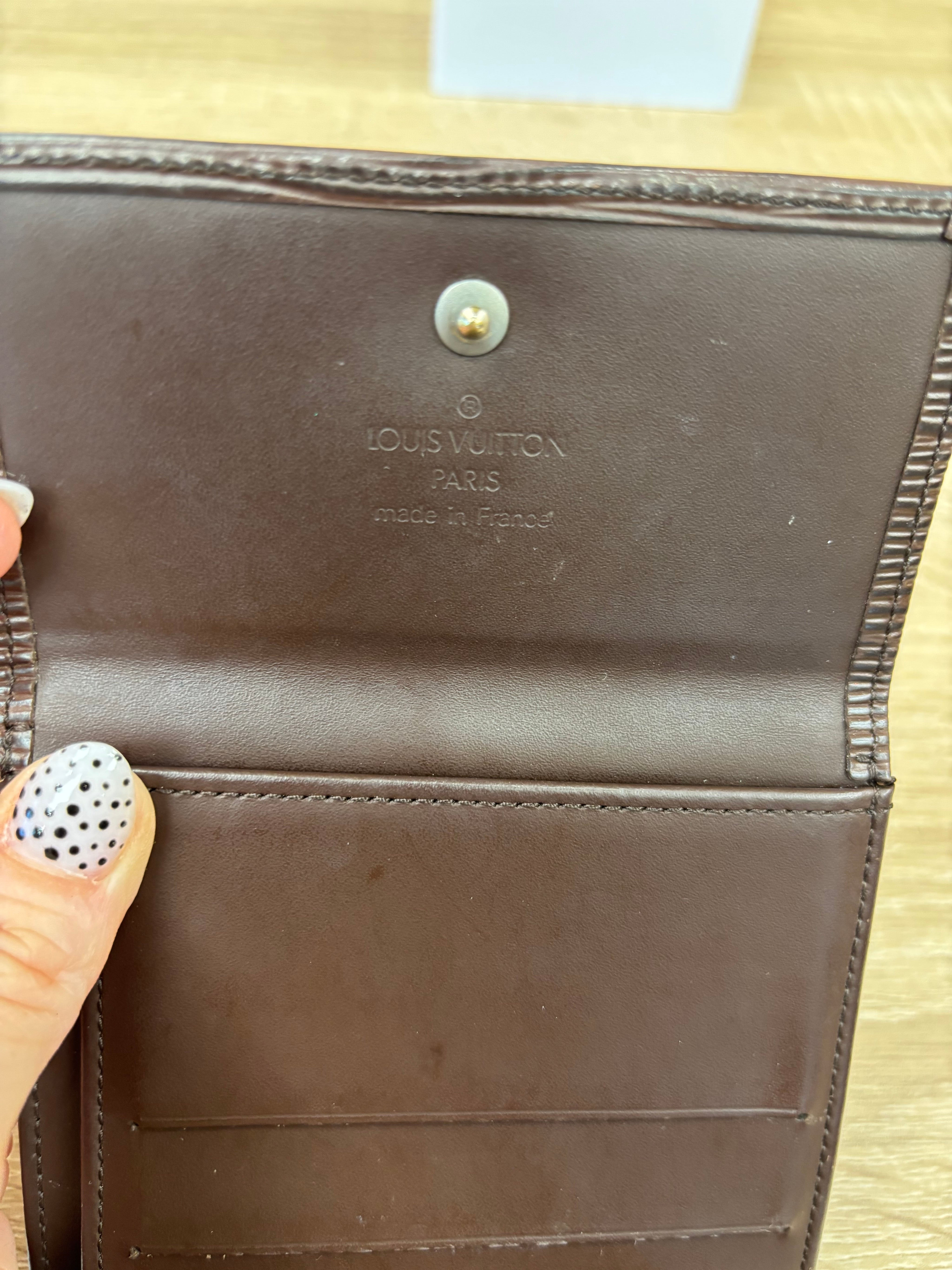 Louis Vuitton Brown Epi Leather Elise Wallet