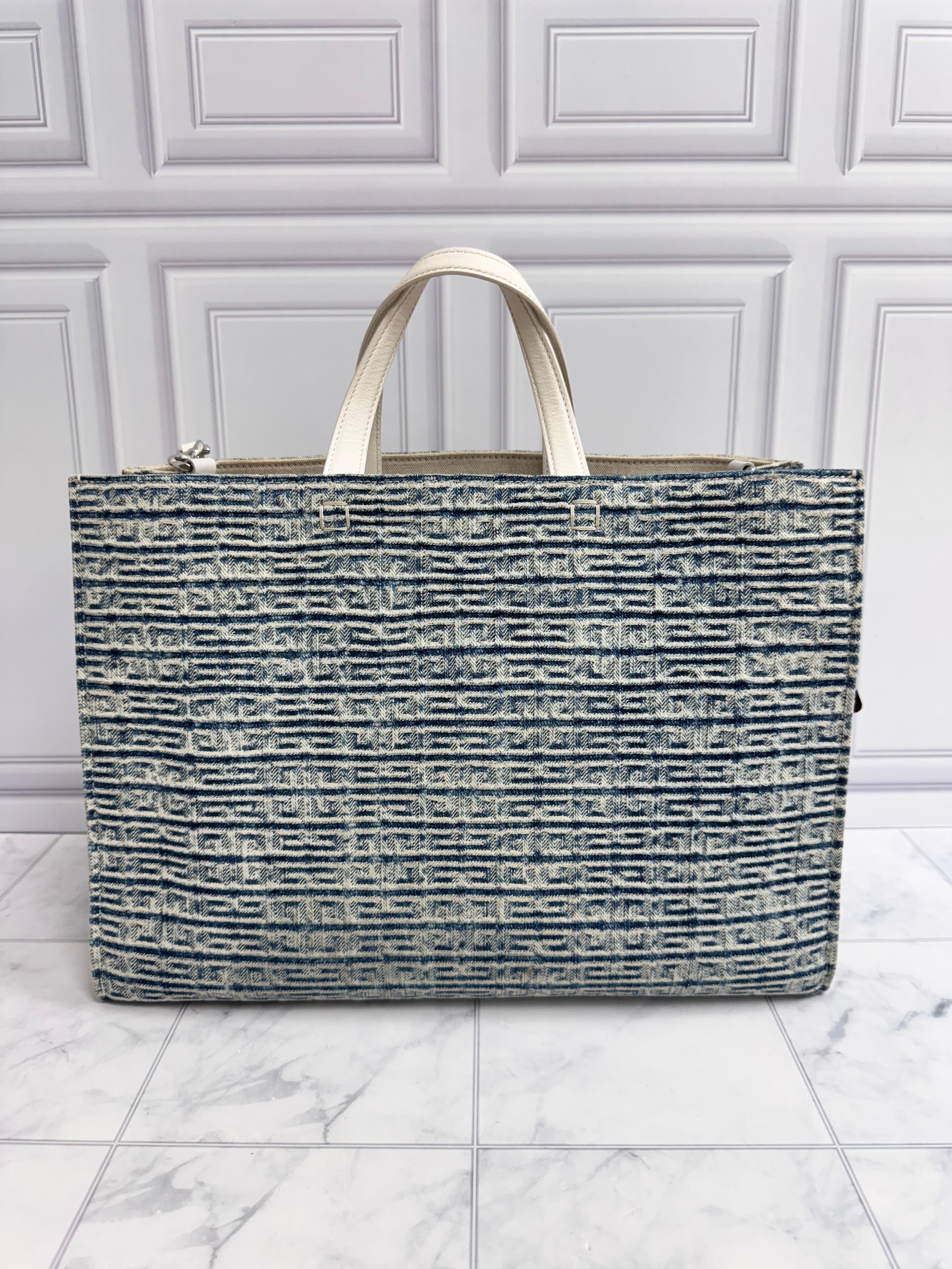 Givenchy Blue Denim Medium G Tote Bag