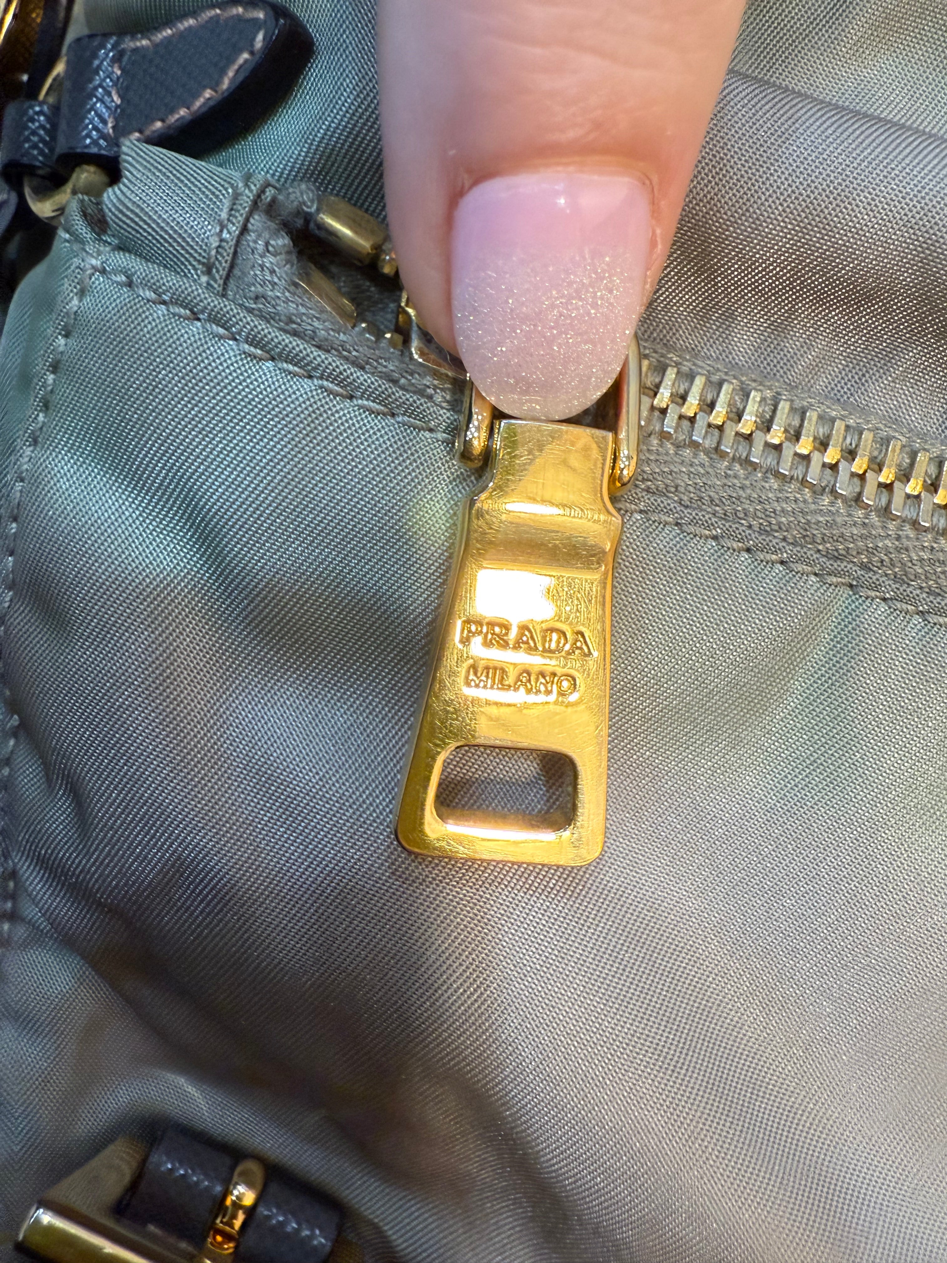 Prada Sage Green Nylon Crossbody Bag