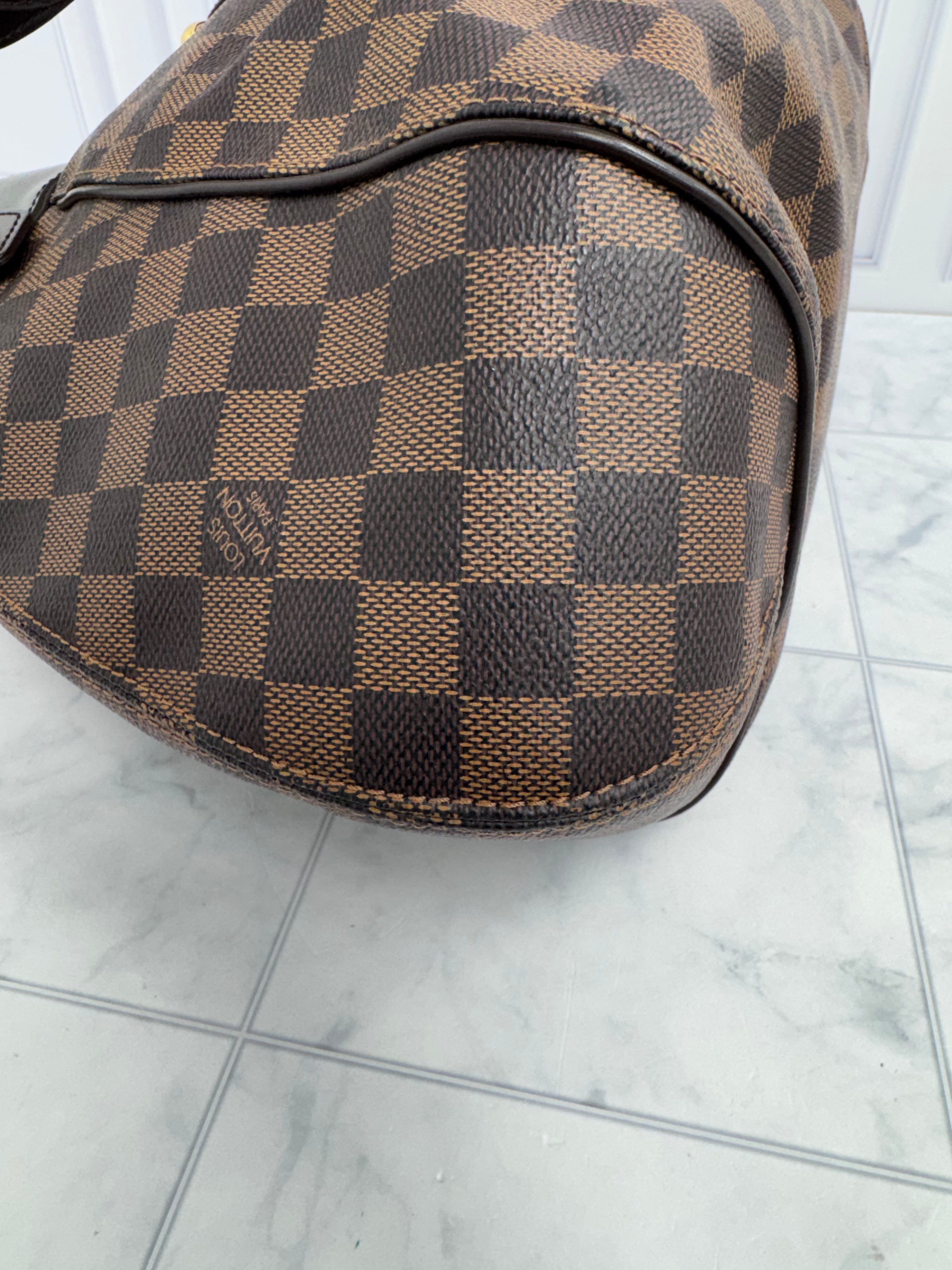 LIKE NEW - Louis Vuitton Damier Ebene Sistina Shoulder Bag GM