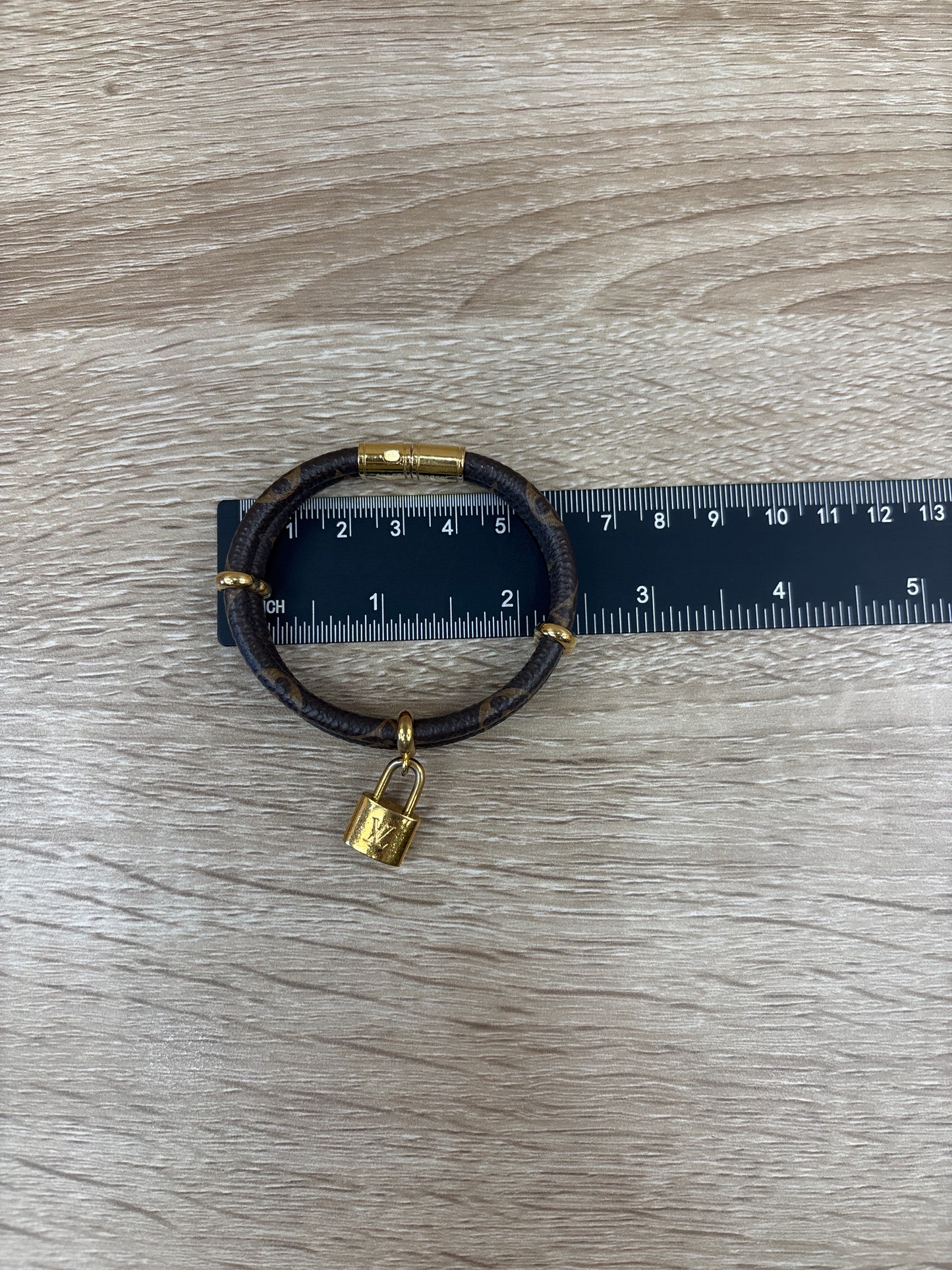 Louis Vuitton Monogram Bracelet With Lock