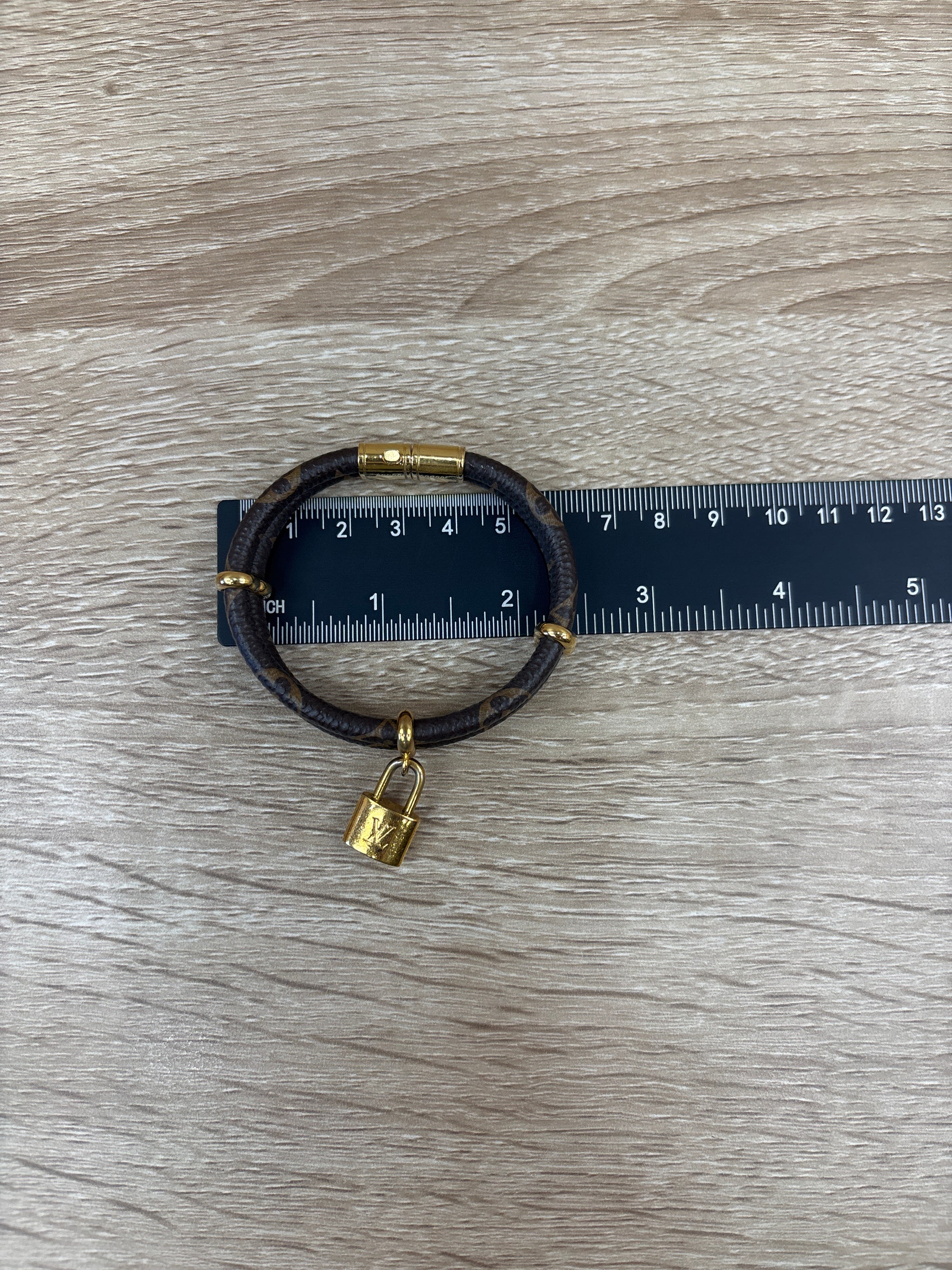 Louis Vuitton Monogram Bracelet With Lock
