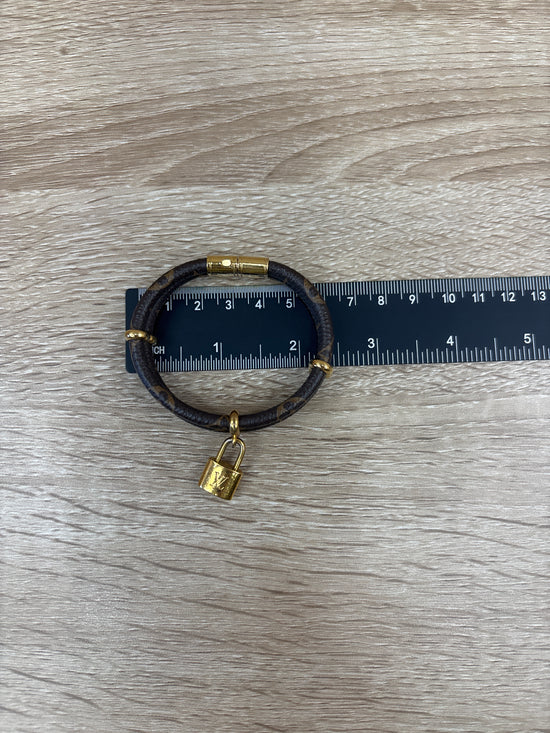 Louis Vuitton Monogram Bracelet With Lock