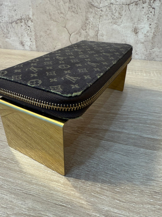 Louis Vuitton Brown Monogram Mini Lin Zippy Wallet