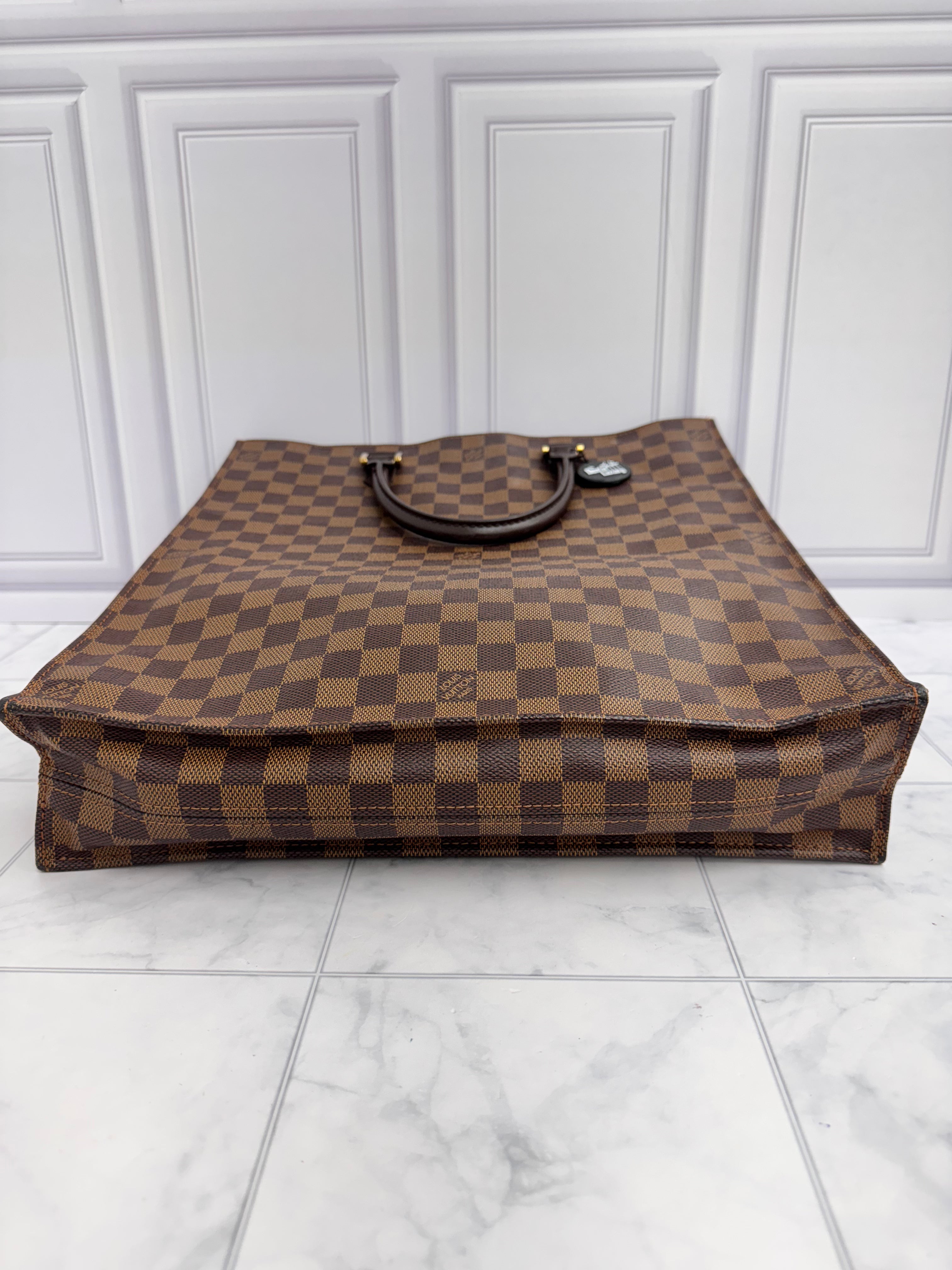 Louis Vuitton Damier Ebene Sac Plat GM