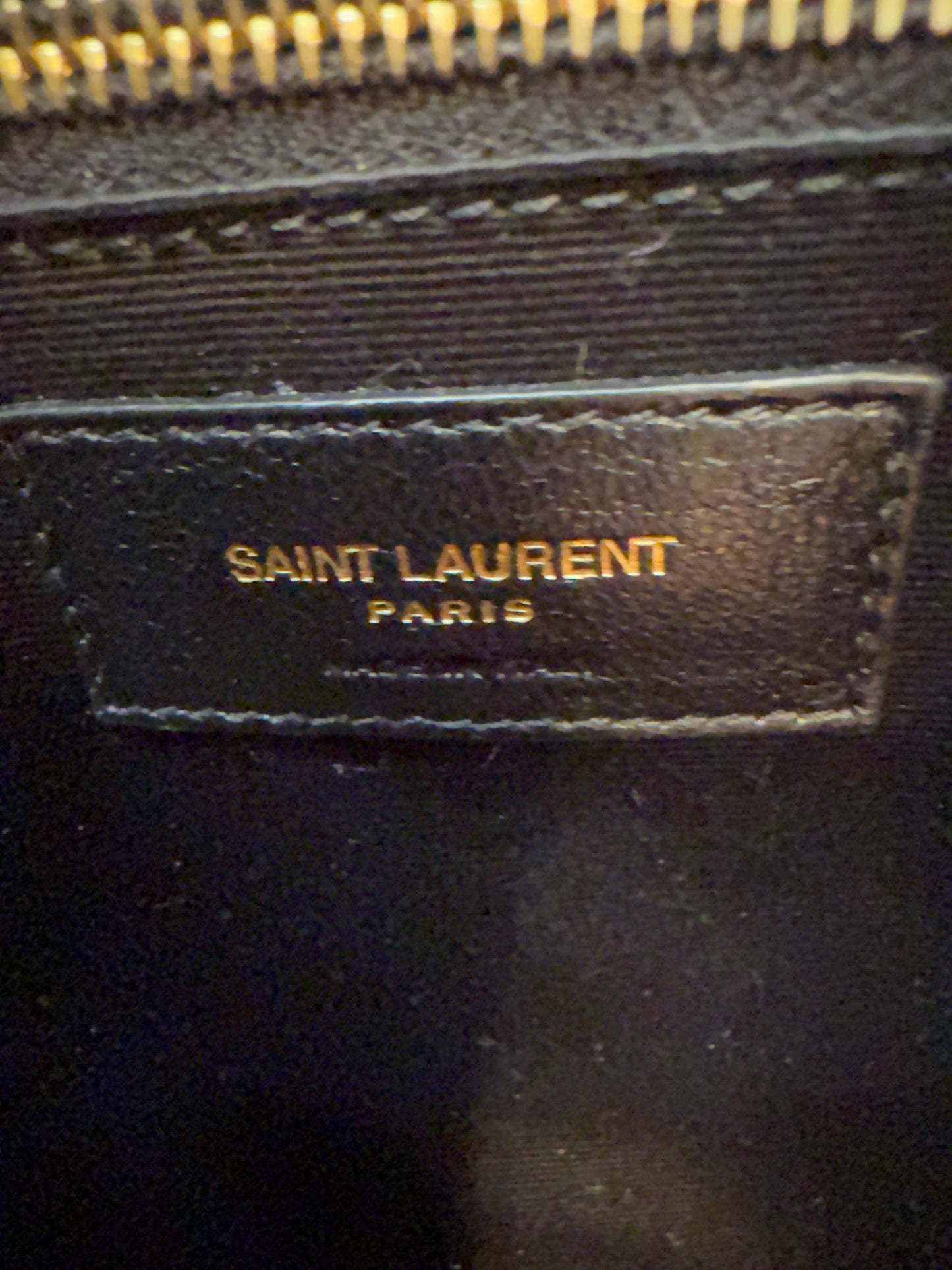 LIKE NEW- Saint Laurent YSL Black Quilted Leather Icare Maxi Tote