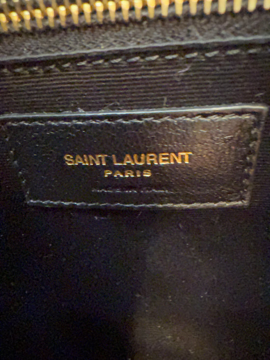 LIKE NEW- Saint Laurent YSL Black Quilted Leather Icare Maxi Tote