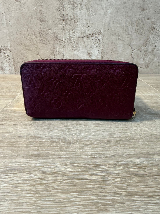 Louis Vuitton Wine Monogram Empreinte Zippy Wallet