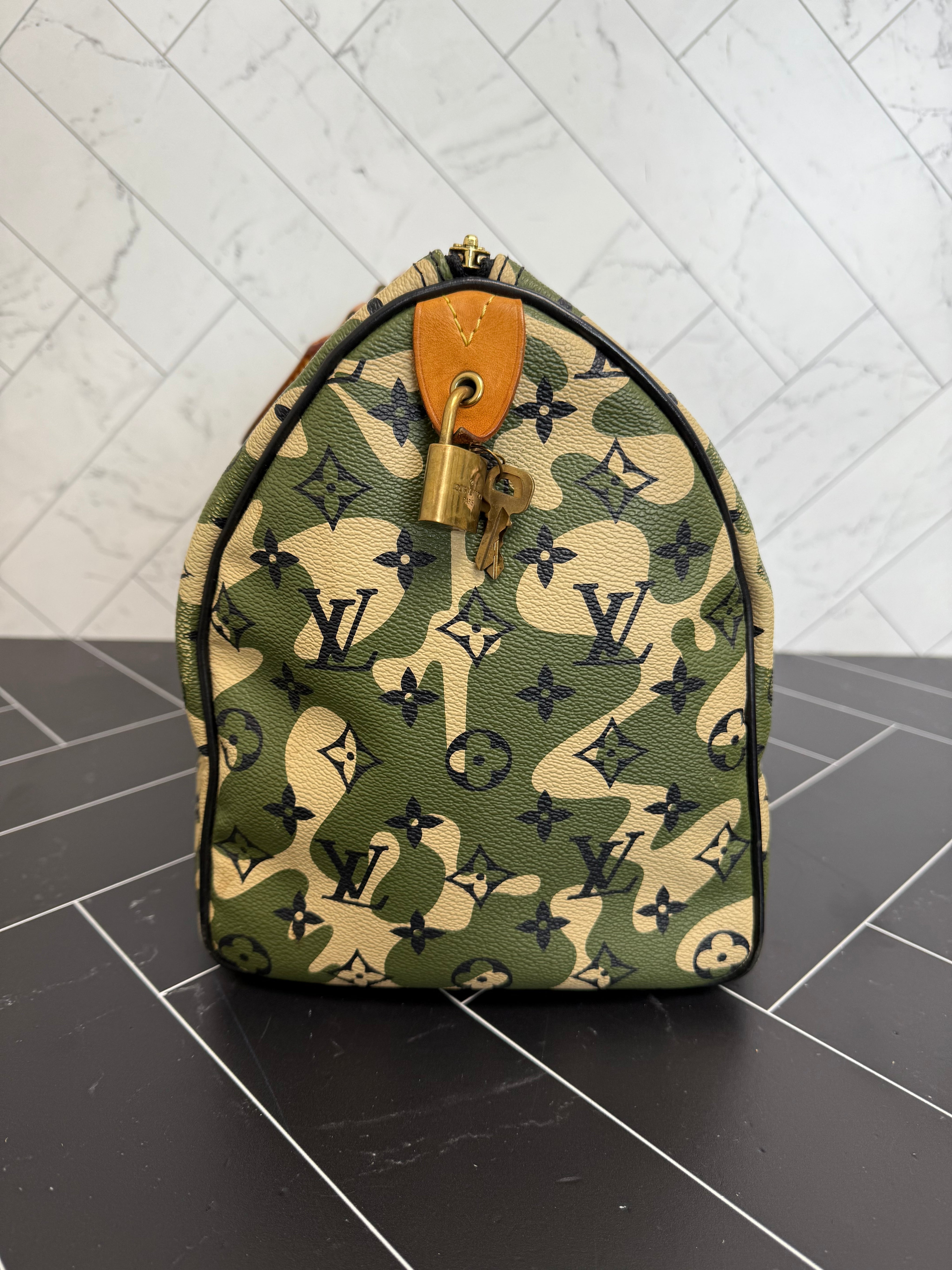 Louis Vuitton Camouflage Monogram Speedy 35