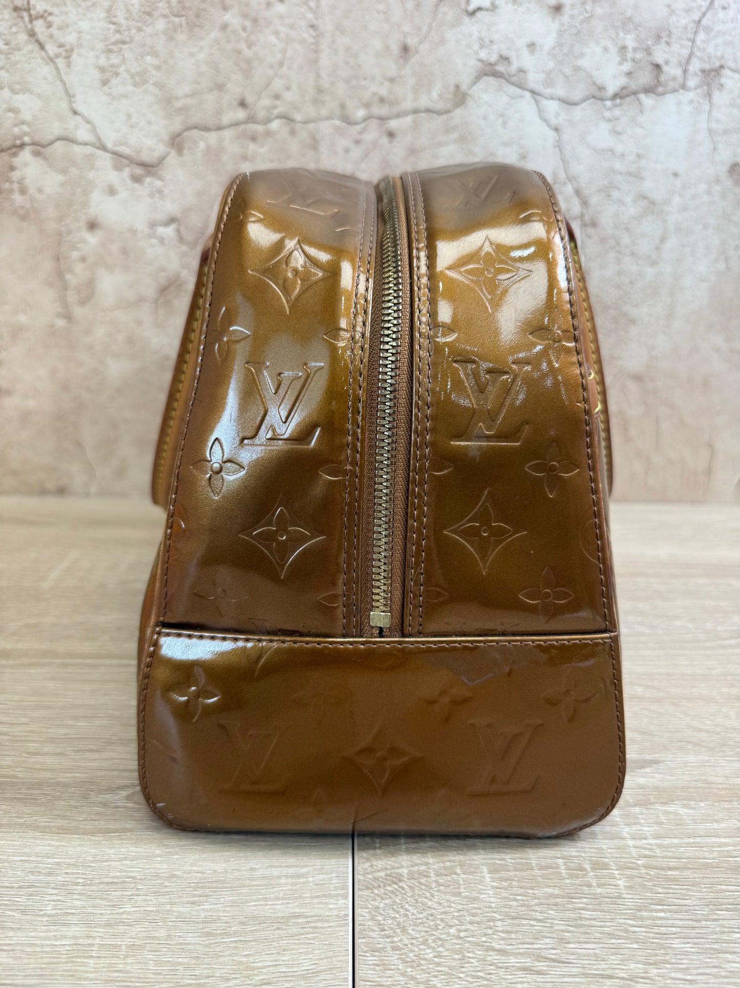 Louis Vuitton Bronze Vernis Tompkins Bag