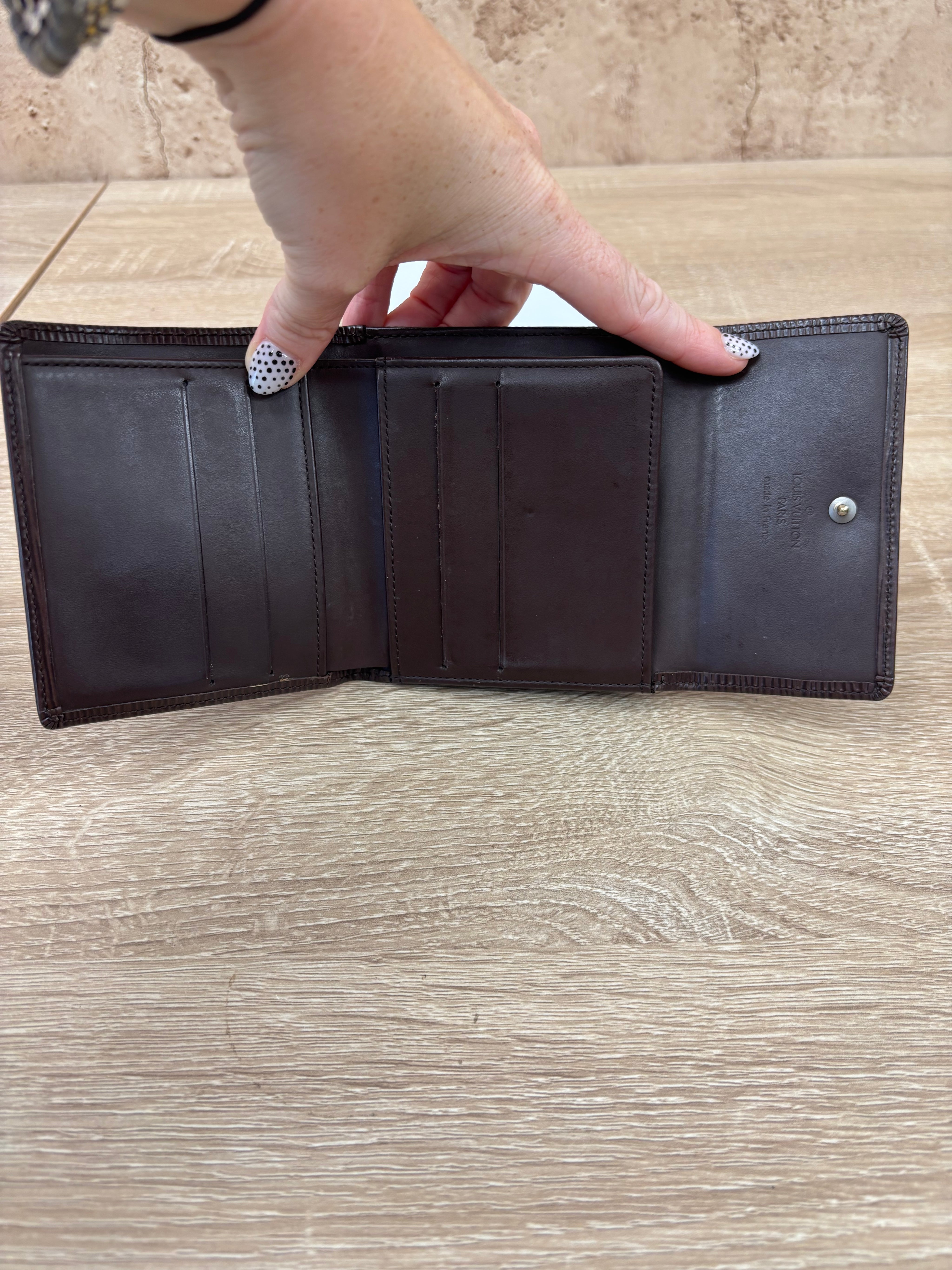 Louis Vuitton Brown Epi Leather Elise Wallet