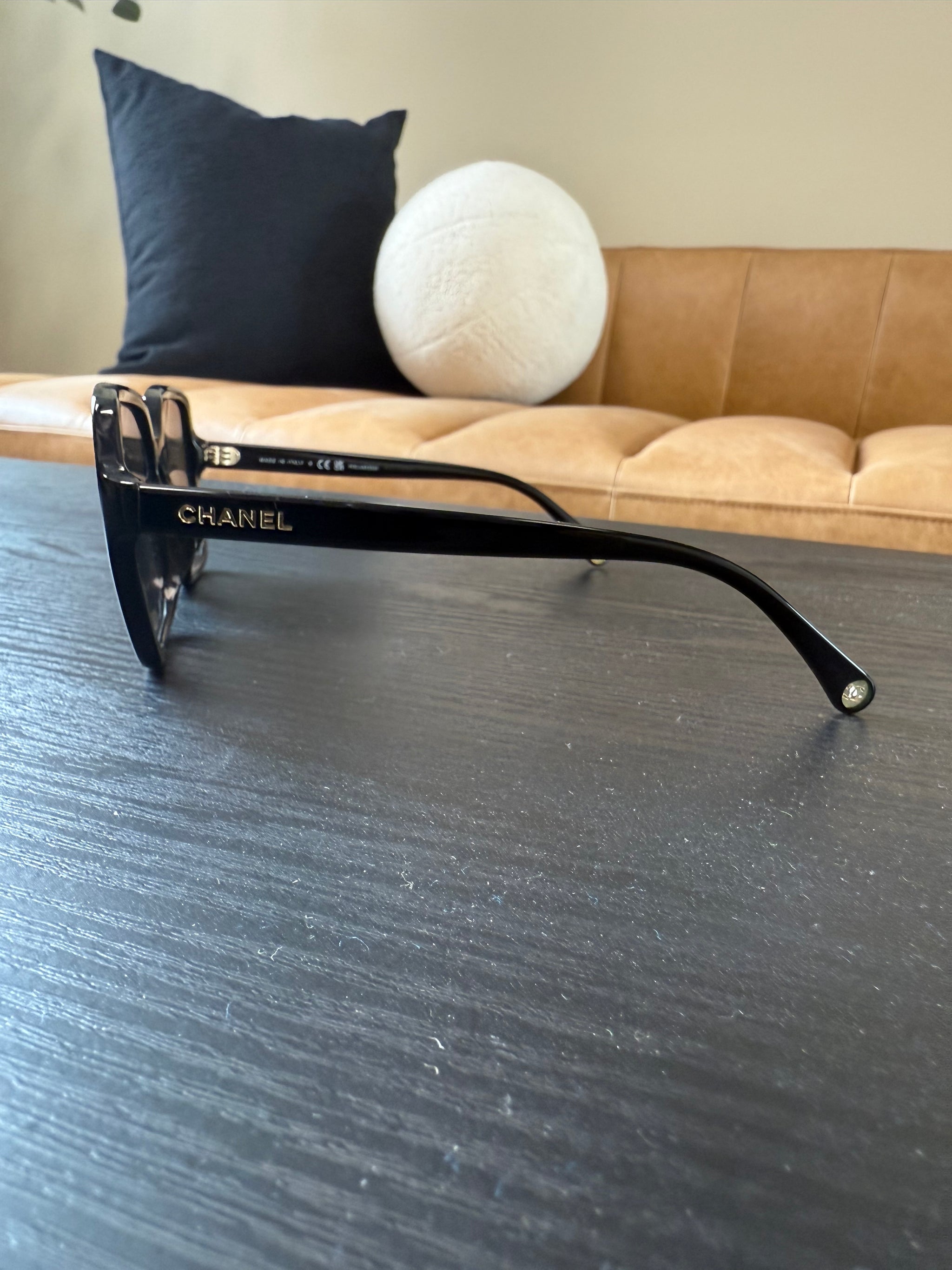 Chanel Black Women’s Oversized Sunglasses