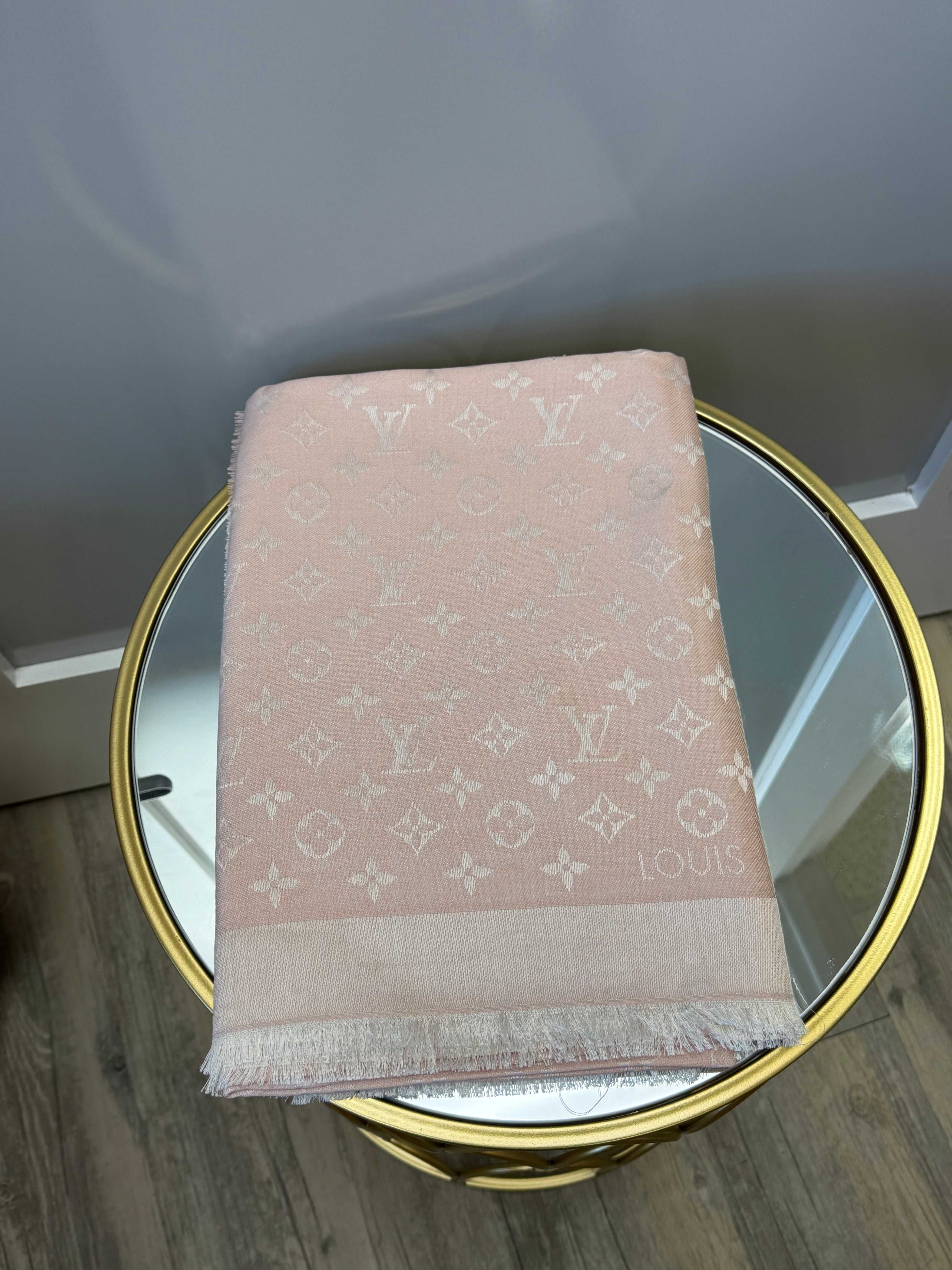 BRAND NEW- Louis Vuitton Light Pink Shawl/Scarf