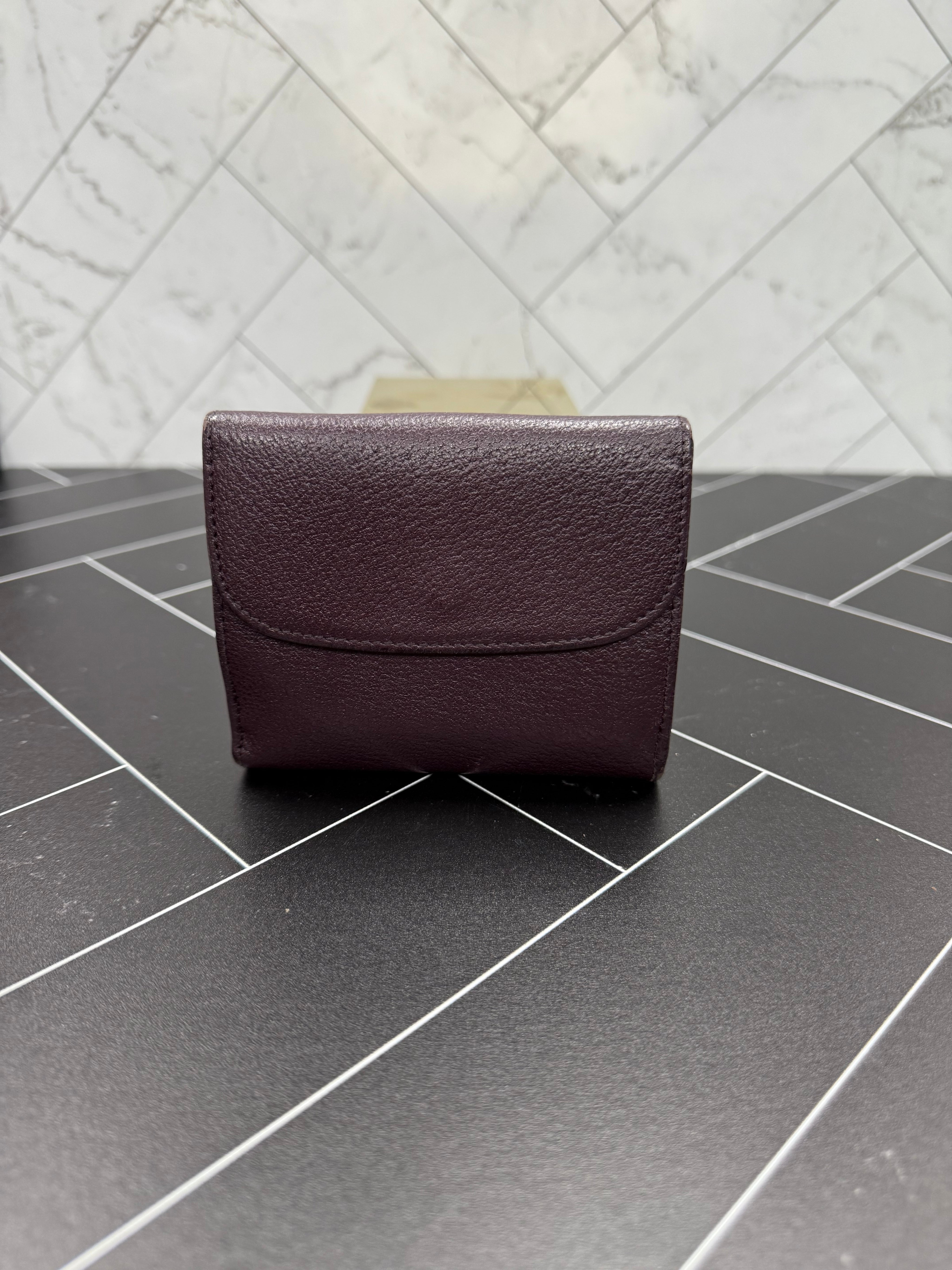 Gucci Plum Leather Compact Wallet