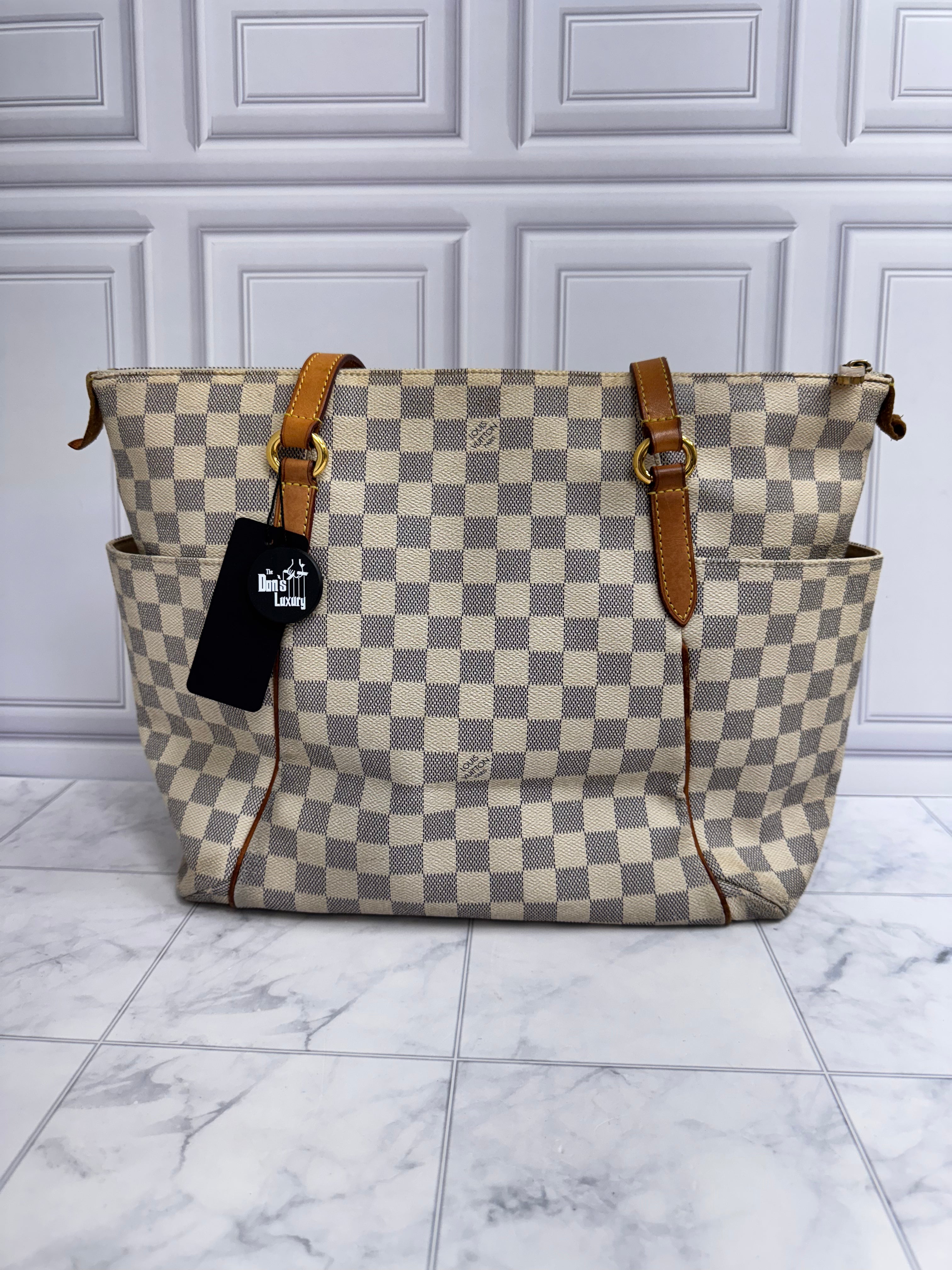 Louis Vuitton Damier Azur Totally Shoulder Bag MM