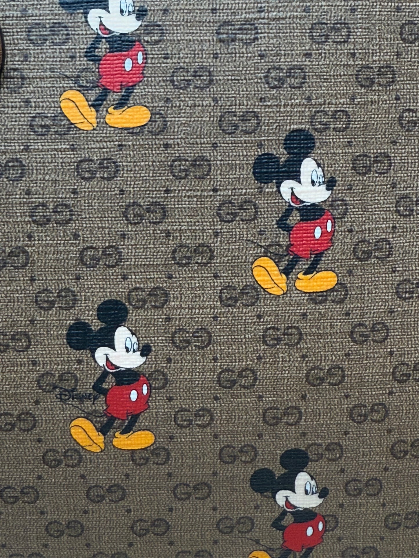 LIKE NEW Gucci x Disney Mickey Mouse GG Coated Canvas Pouch