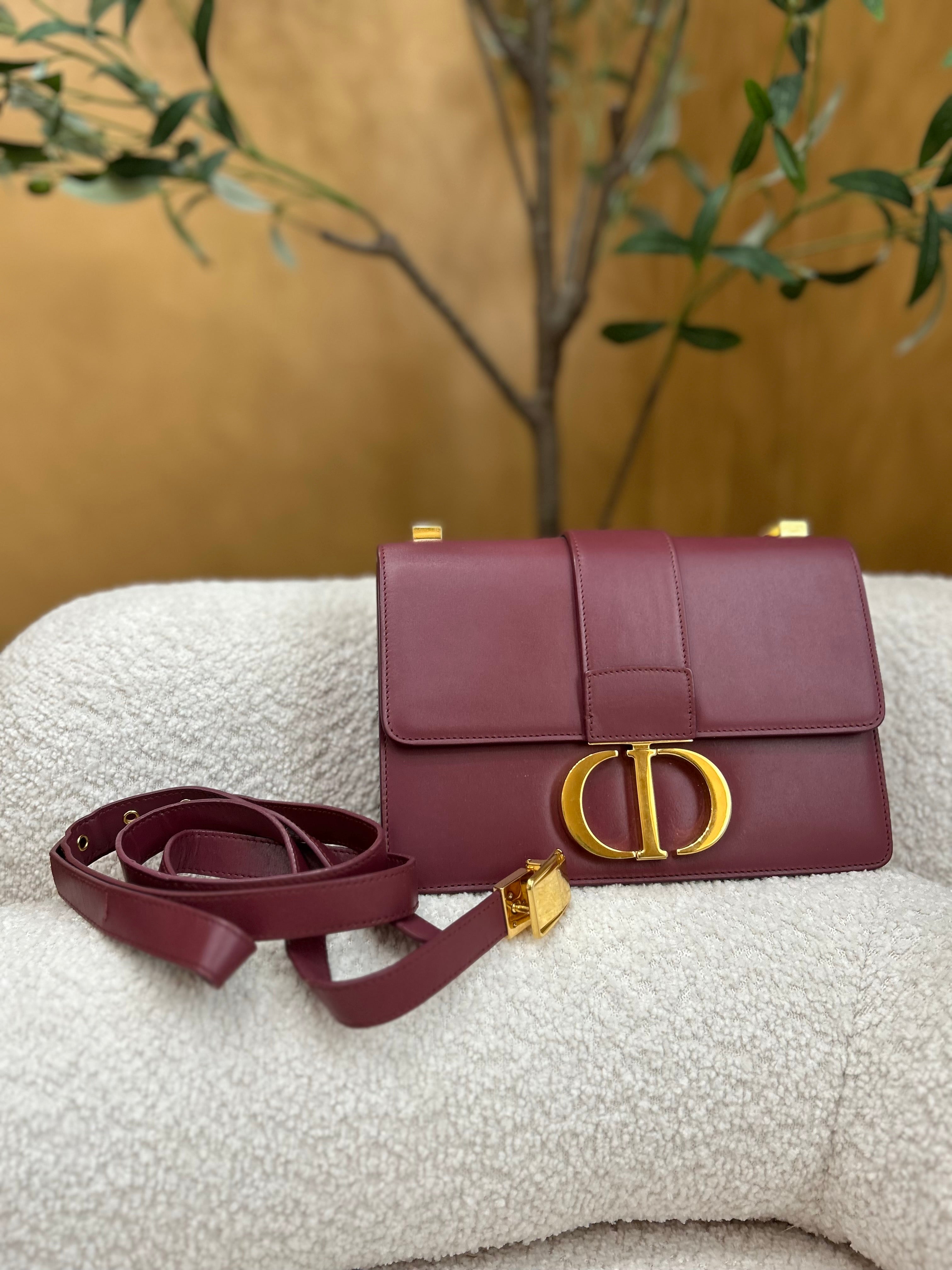 Christian Dior Dark Mauve 30 Montaigne Shoulder Bag