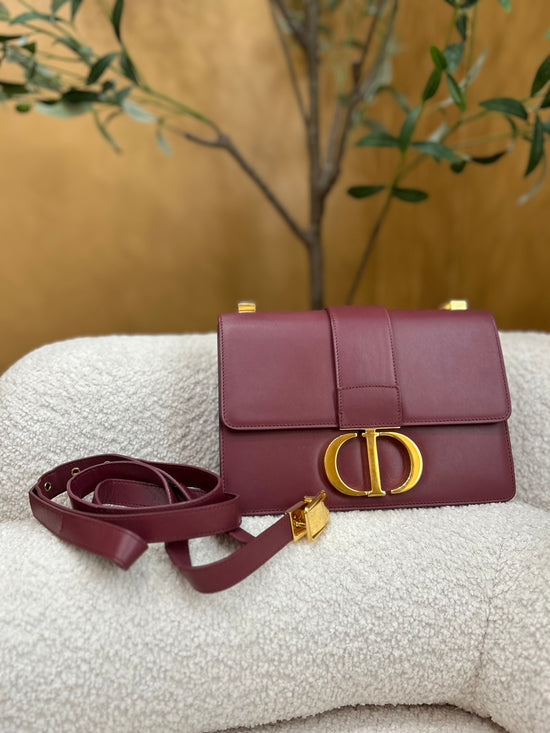 Christian Dior Dark Mauve 30 Montaigne Shoulder Bag