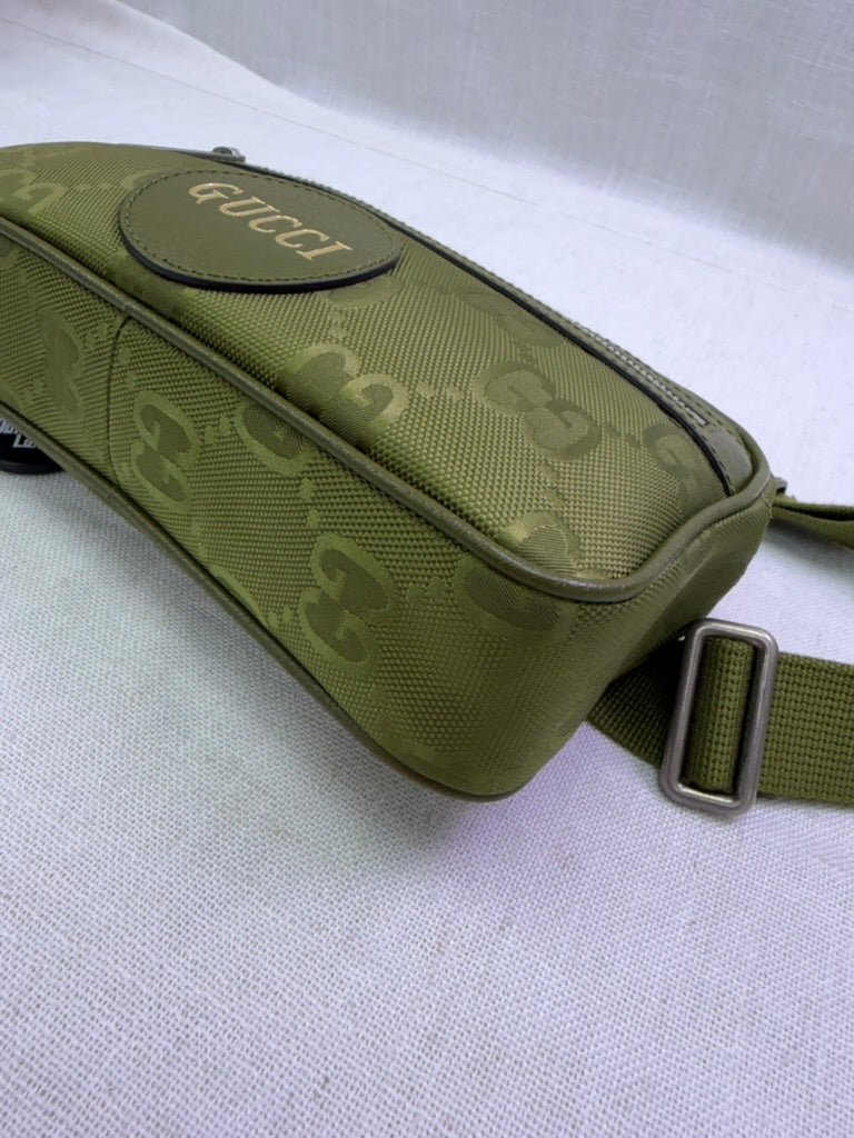 Gucci Green GG Nylon Off The Grid Belt Bag