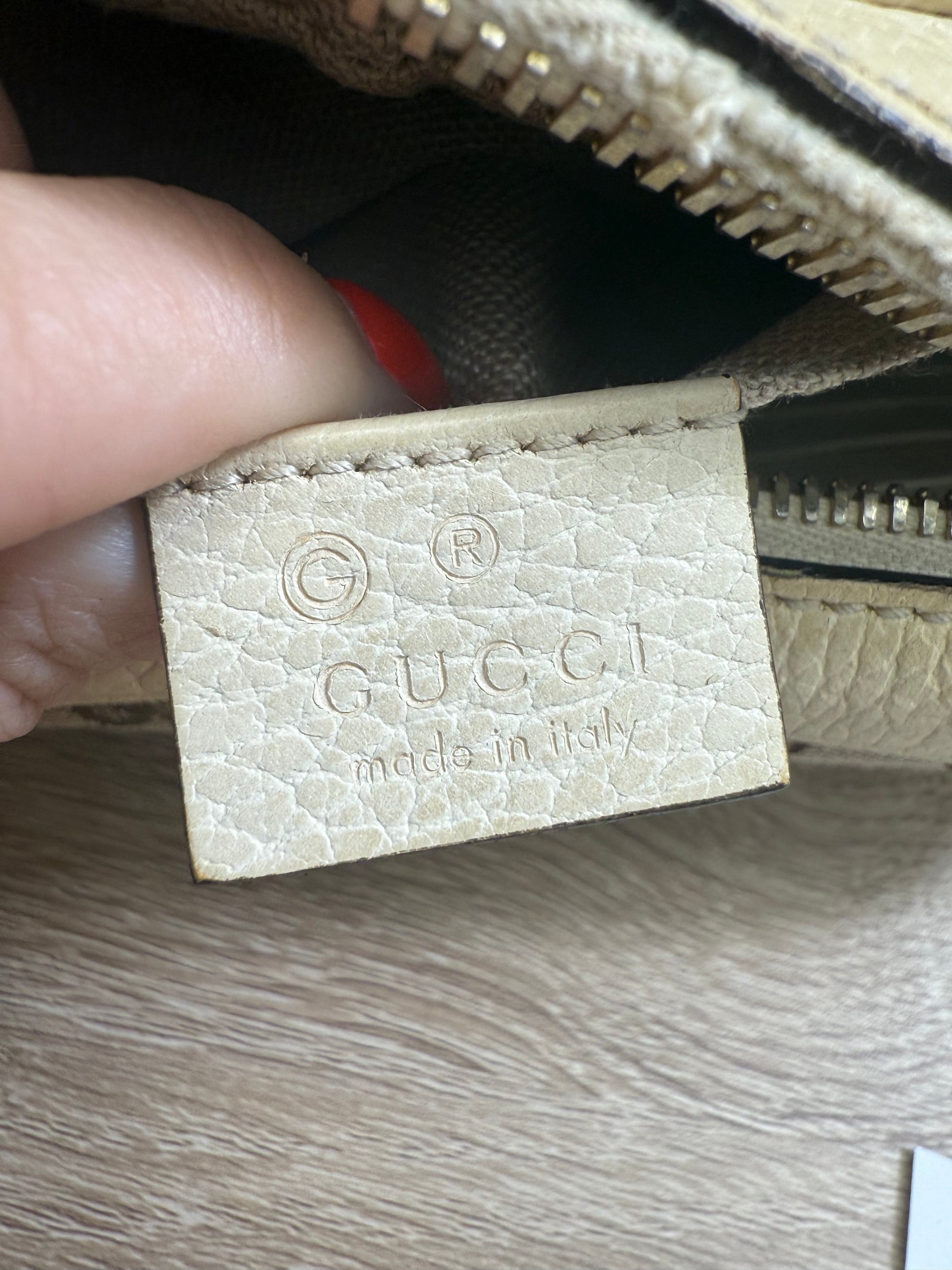 Gucci Beige Canvas Bree Crossbody
