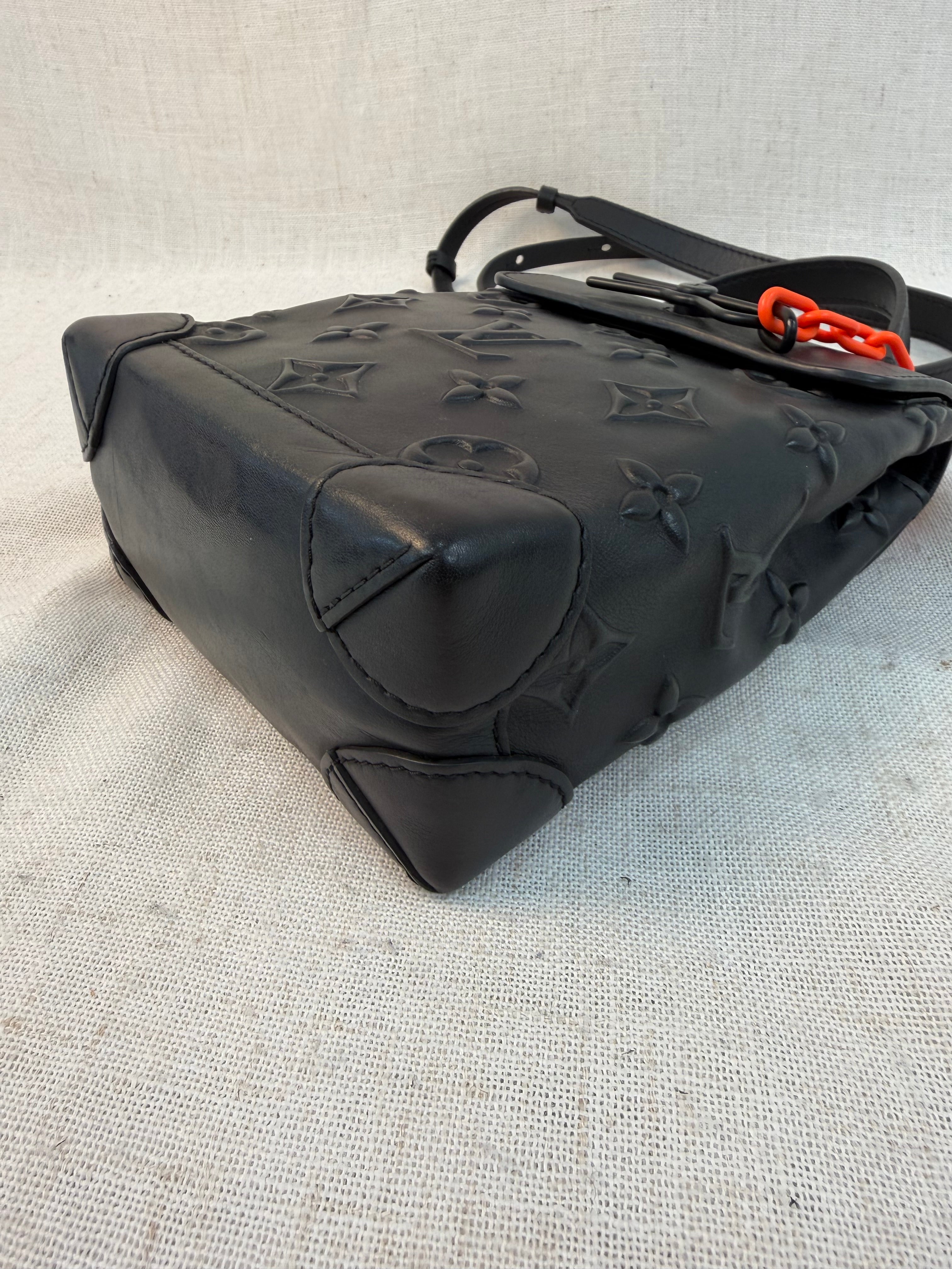 Louis Vuitton Monogram Black Seal Steamer XS