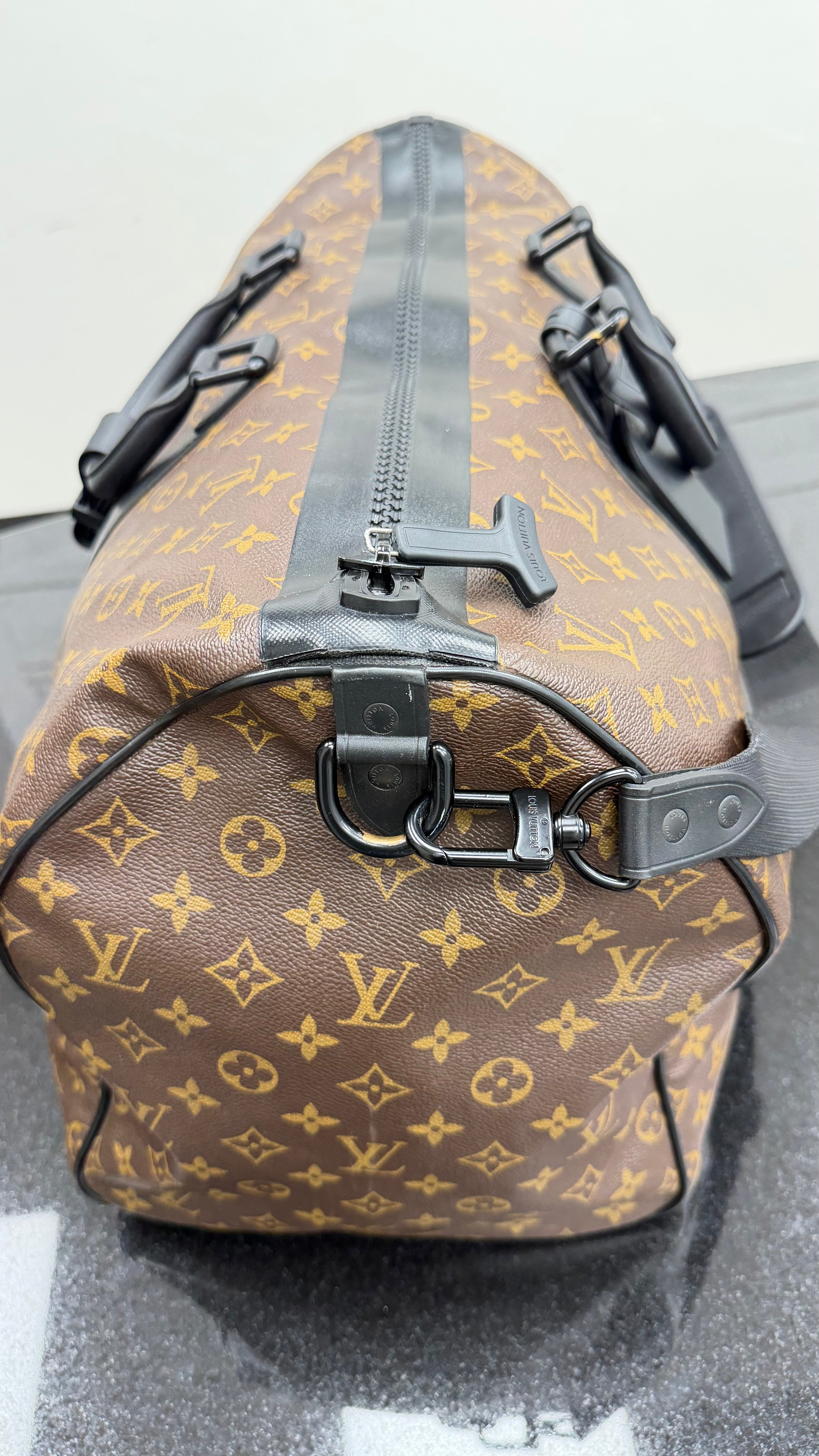 Louis Vuitton Monogram Waterproof Keepall Bandouliere 55