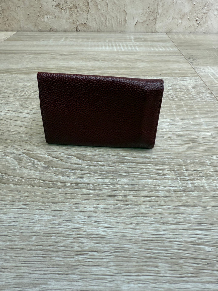Chanel Burgundy Caviar 6 Key Ring