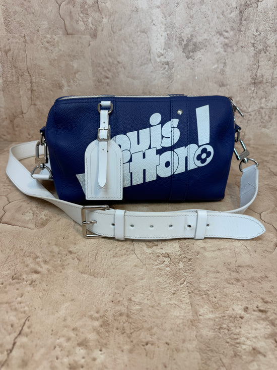 Louis Vuitton Abloh Blue 2021 Virgil City Keepall