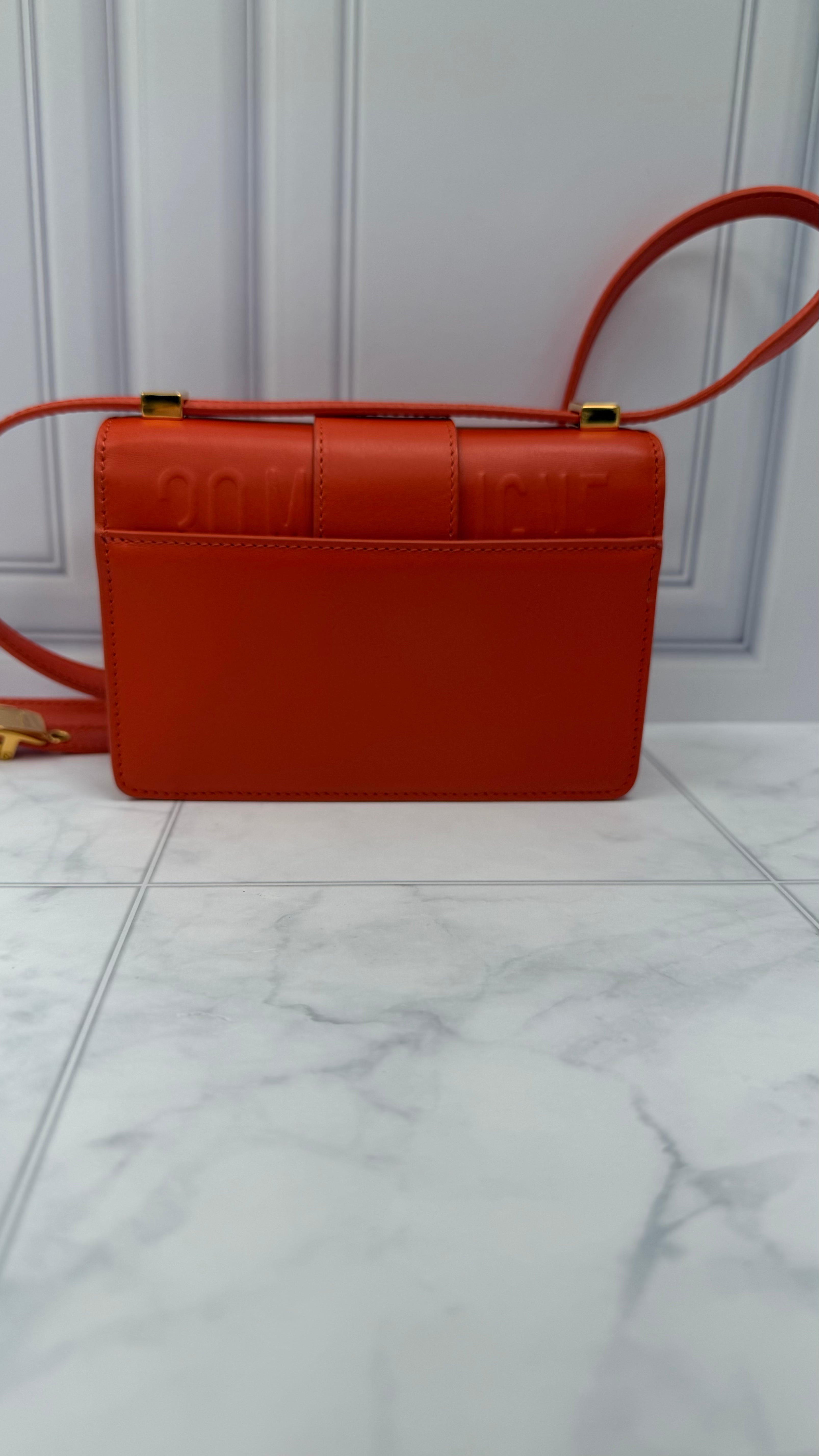 *DONS DROP* Christian Dior Orange Leather Micro Montaigne