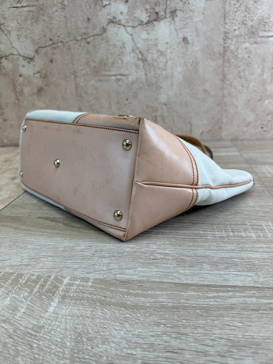 Gucci Ivory Canvas New Britt Tote Bag