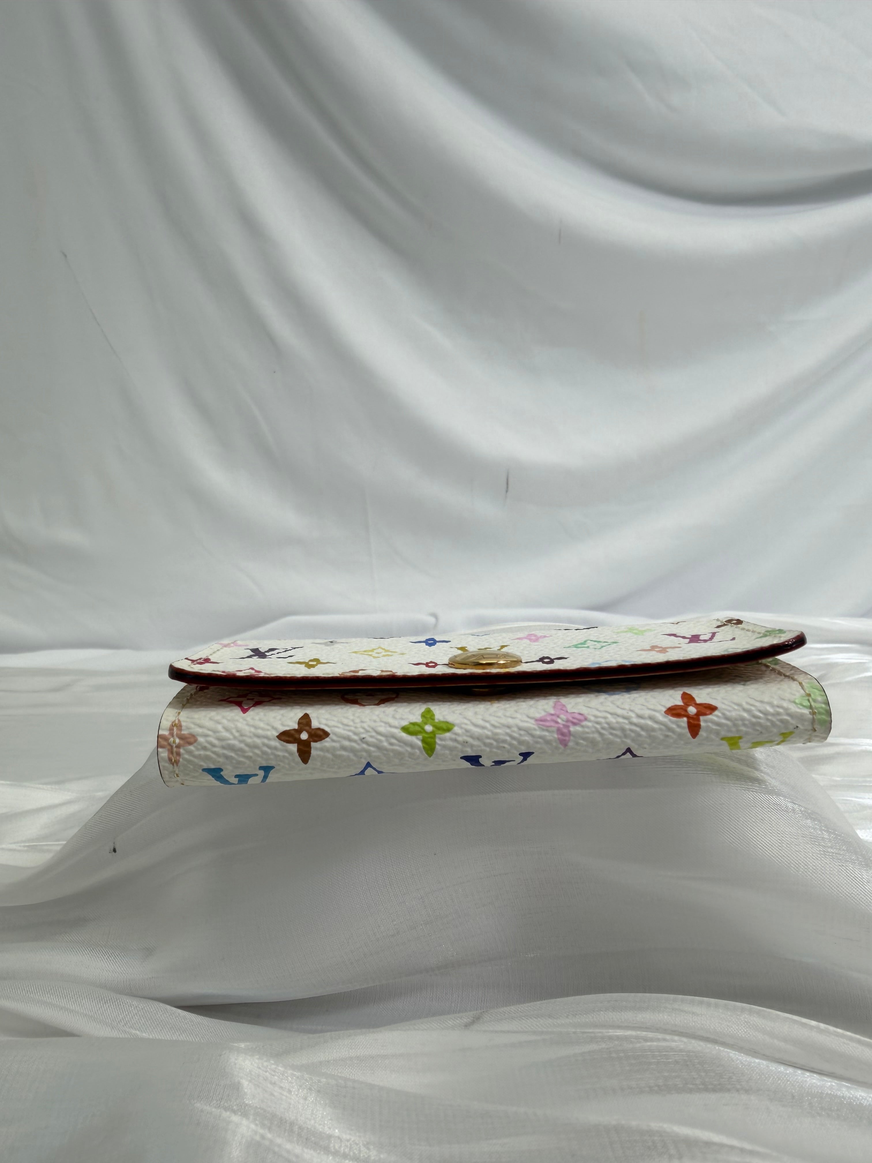 Louis Vuitton White Multicolore 4 Key Ring Holder