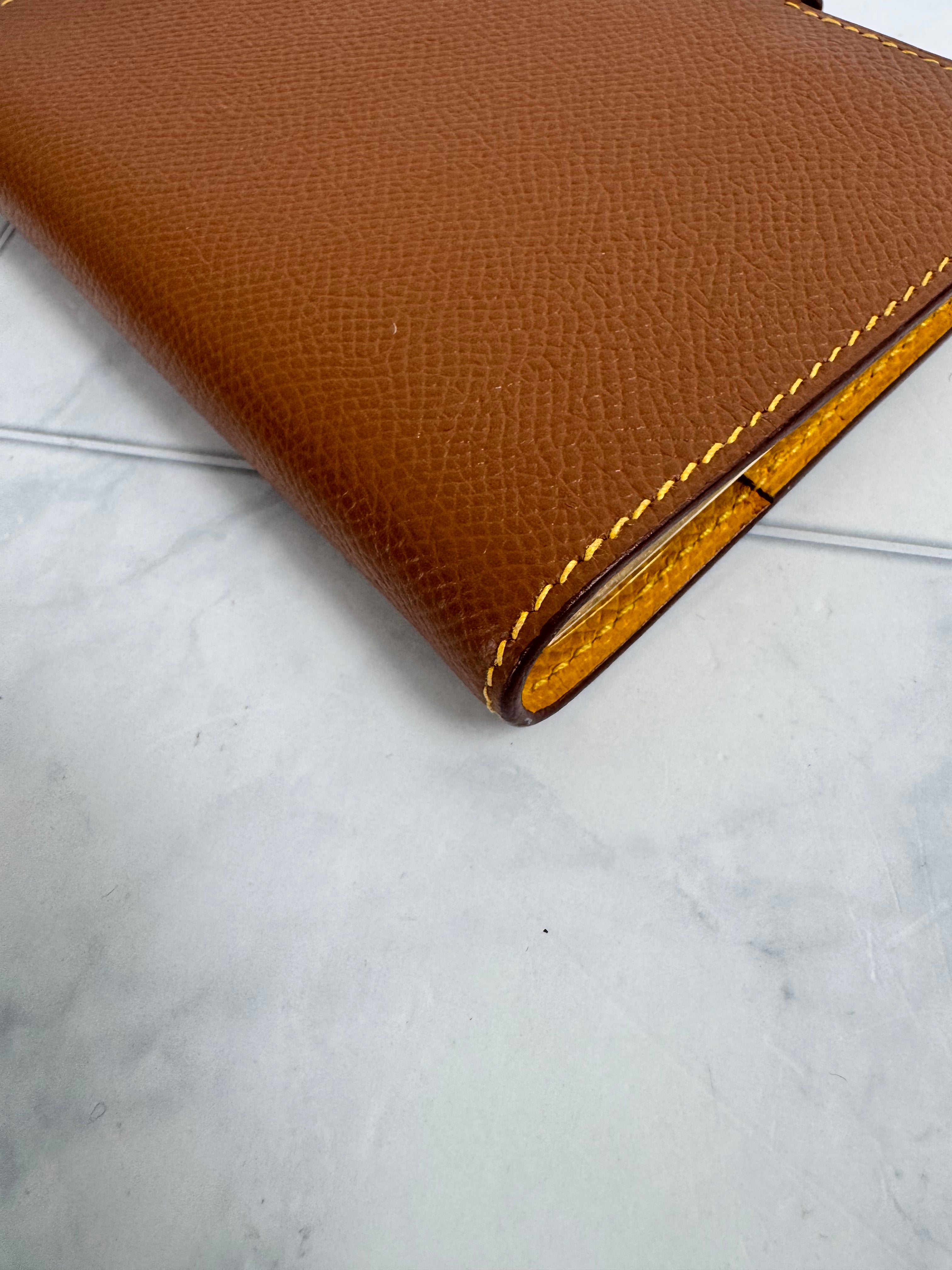 Hermes Brown Grained Leather Agenda Cover