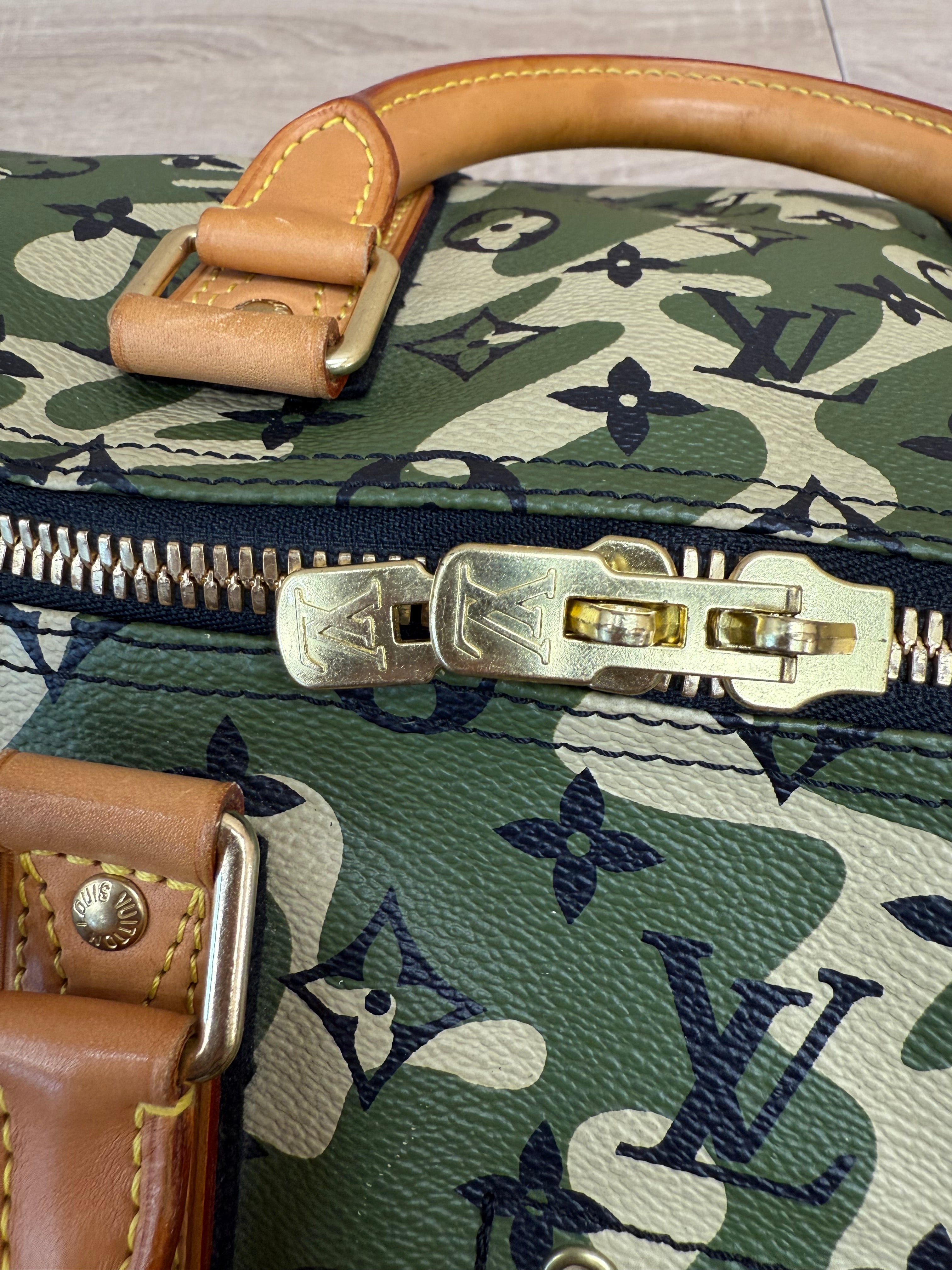 Louis Vuitton x Murakami Green Monogramouflage Keepall 55 Bandoulière