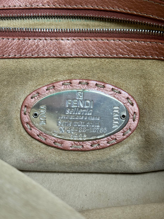 Fendi Metallic Pink Tote Bag