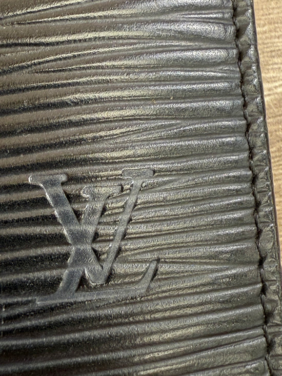 Louis Vuitton Black Epi Long French Wallet