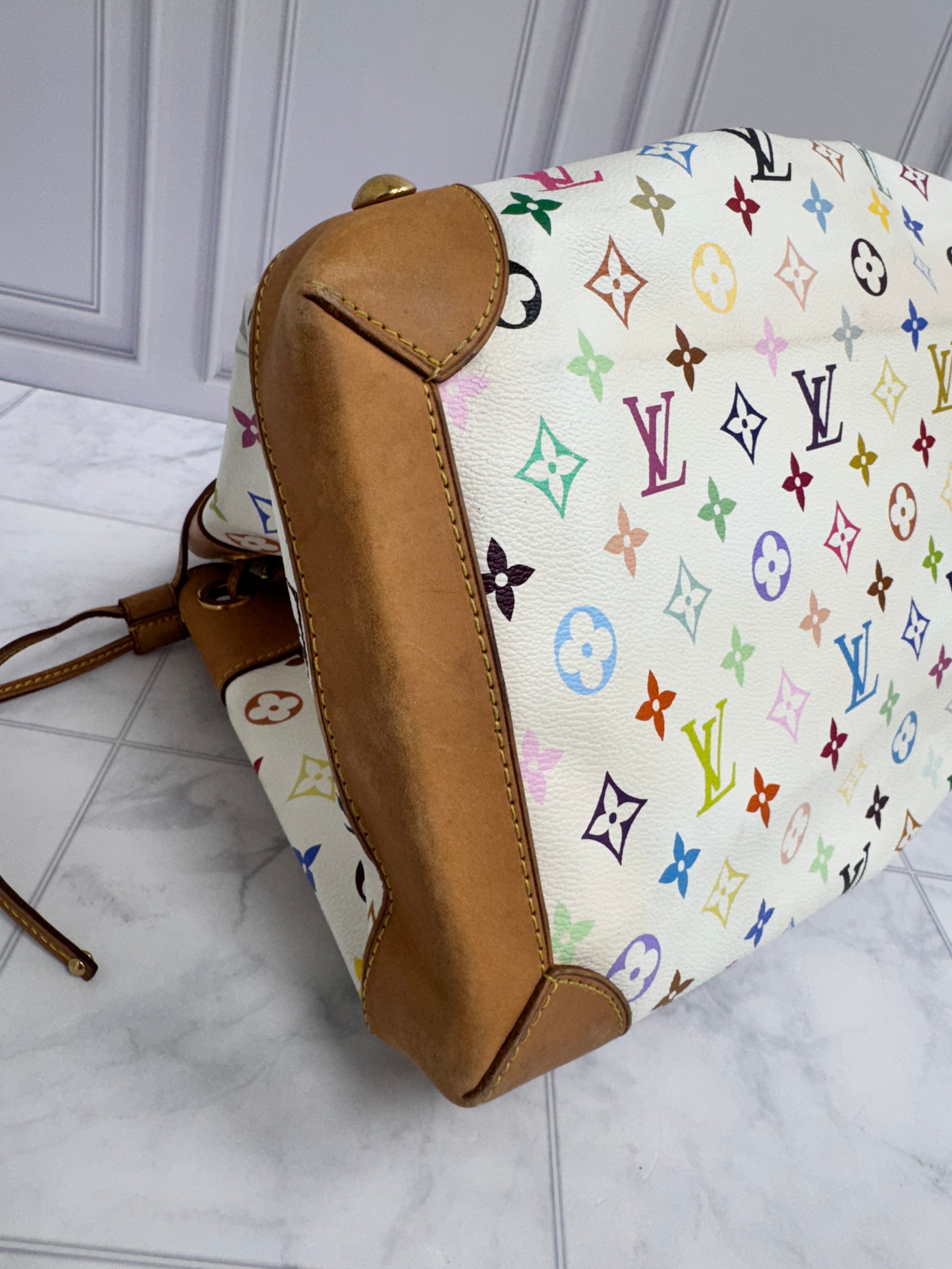Louis Vuitton White Multicolor Monogram Ursula Bag