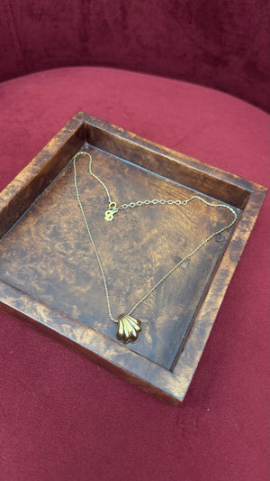 *DONS DROP* Christian Dior Gold Tone Shell Necklace